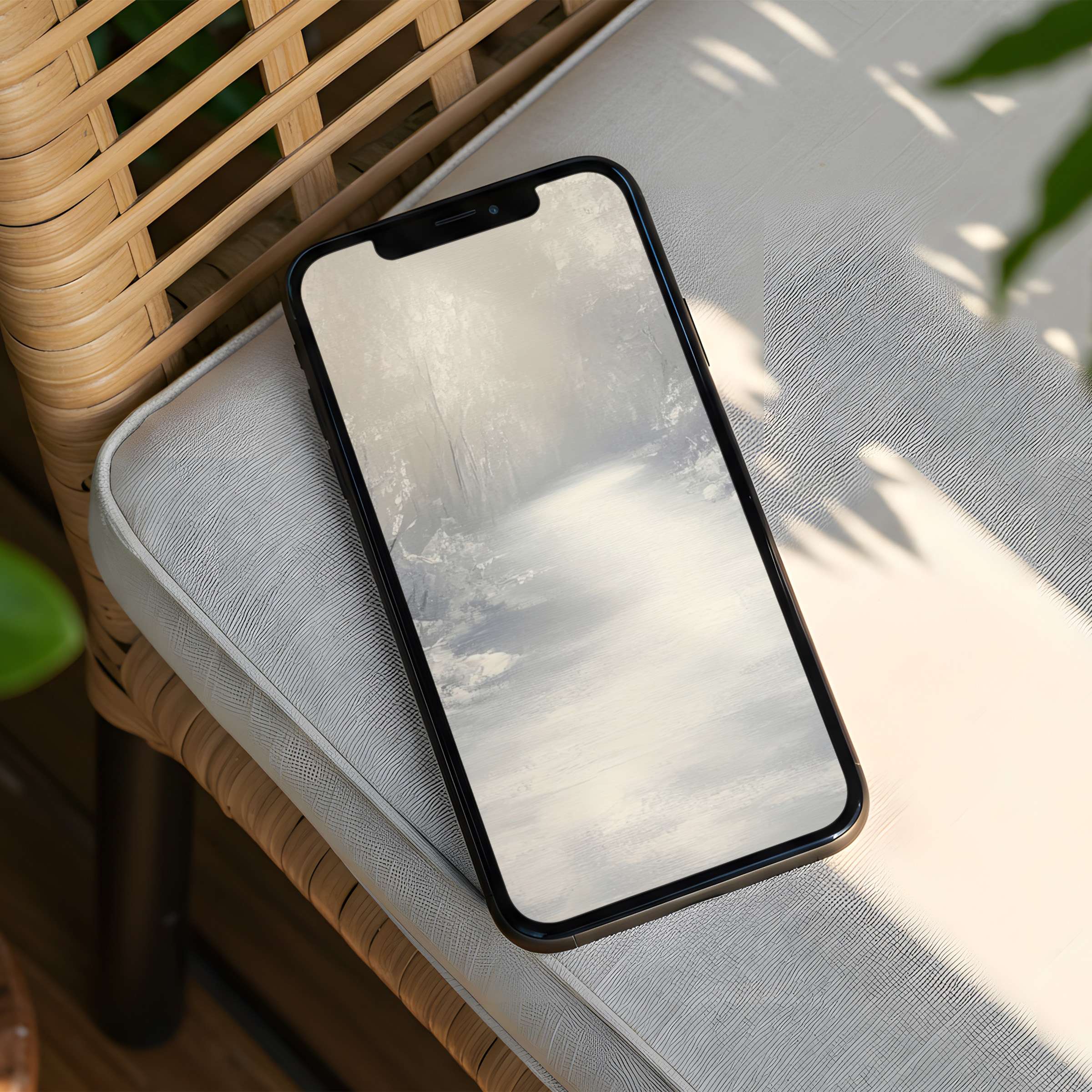 Elegant forest-themed iPhone background for instant download, perfect for phone users seeking calm and mindful inspiration