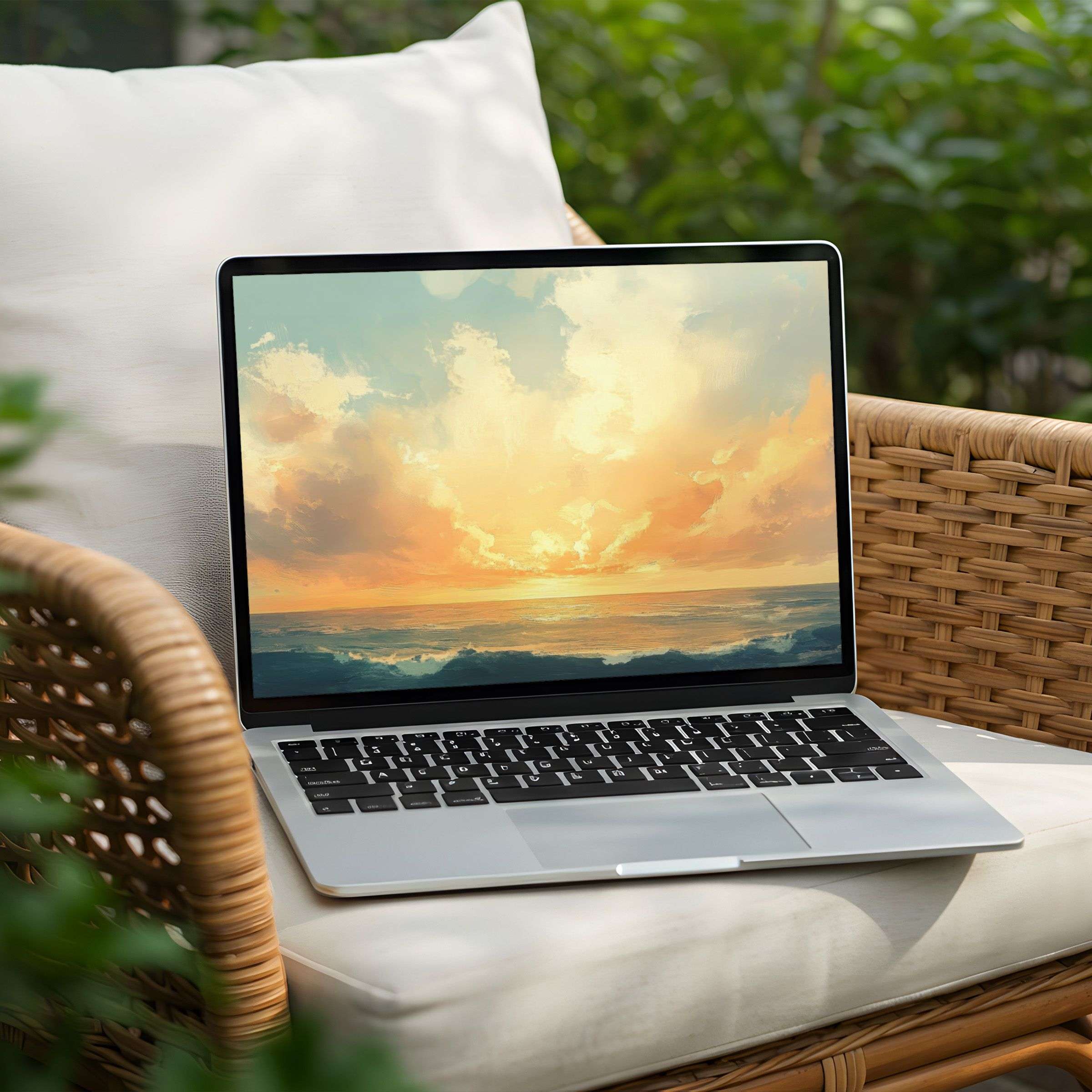 Elegant sunset desktop background for PC or Laptop offers instant download, delivering calm and inspiration to your workspace