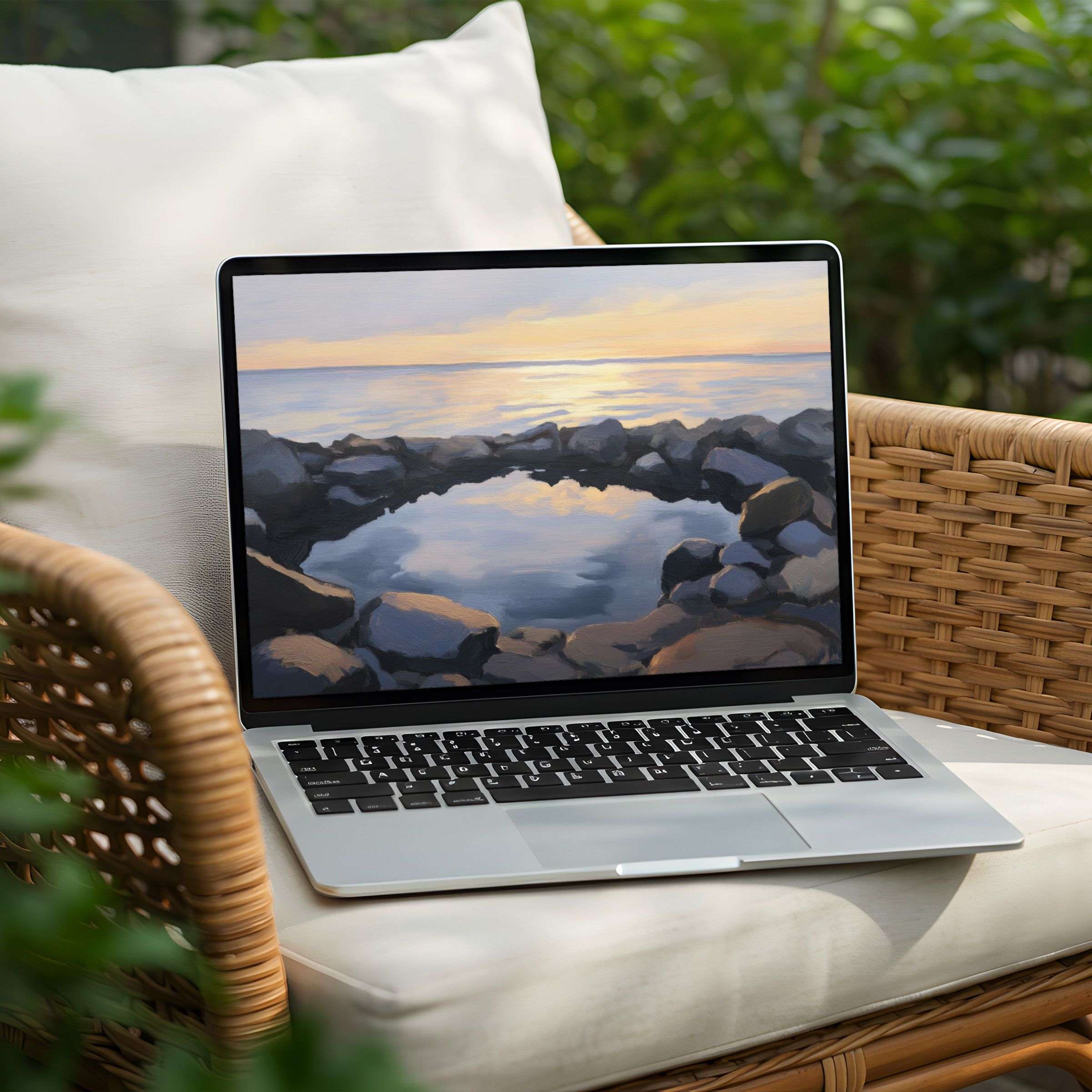 Inspire calm with this elegant sunset desktop background for your PC or laptop available for instant download now