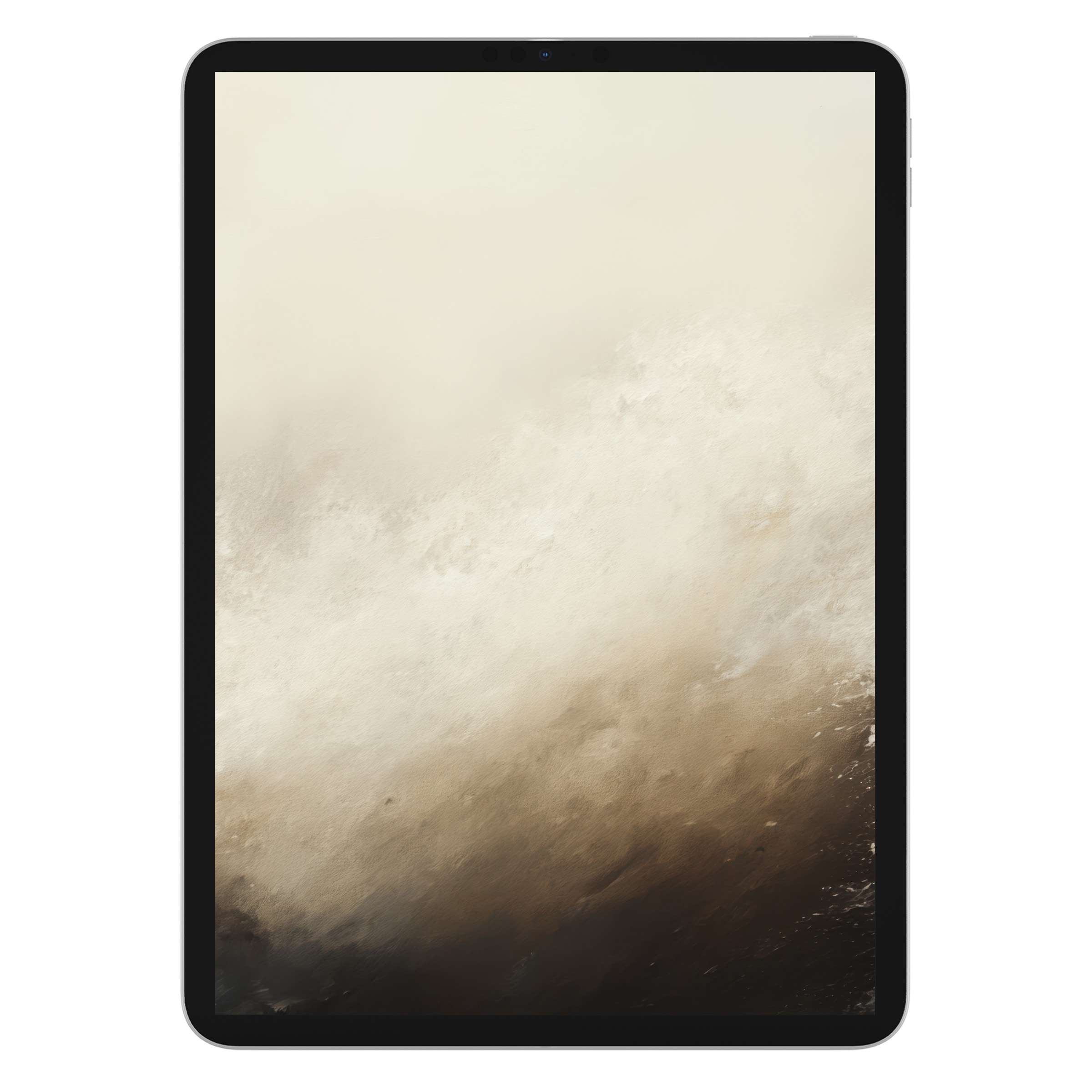 Elegant coastal iPad wallpaper with soft beige textures creates a calming digital download background for any tablet, enhancing serenity