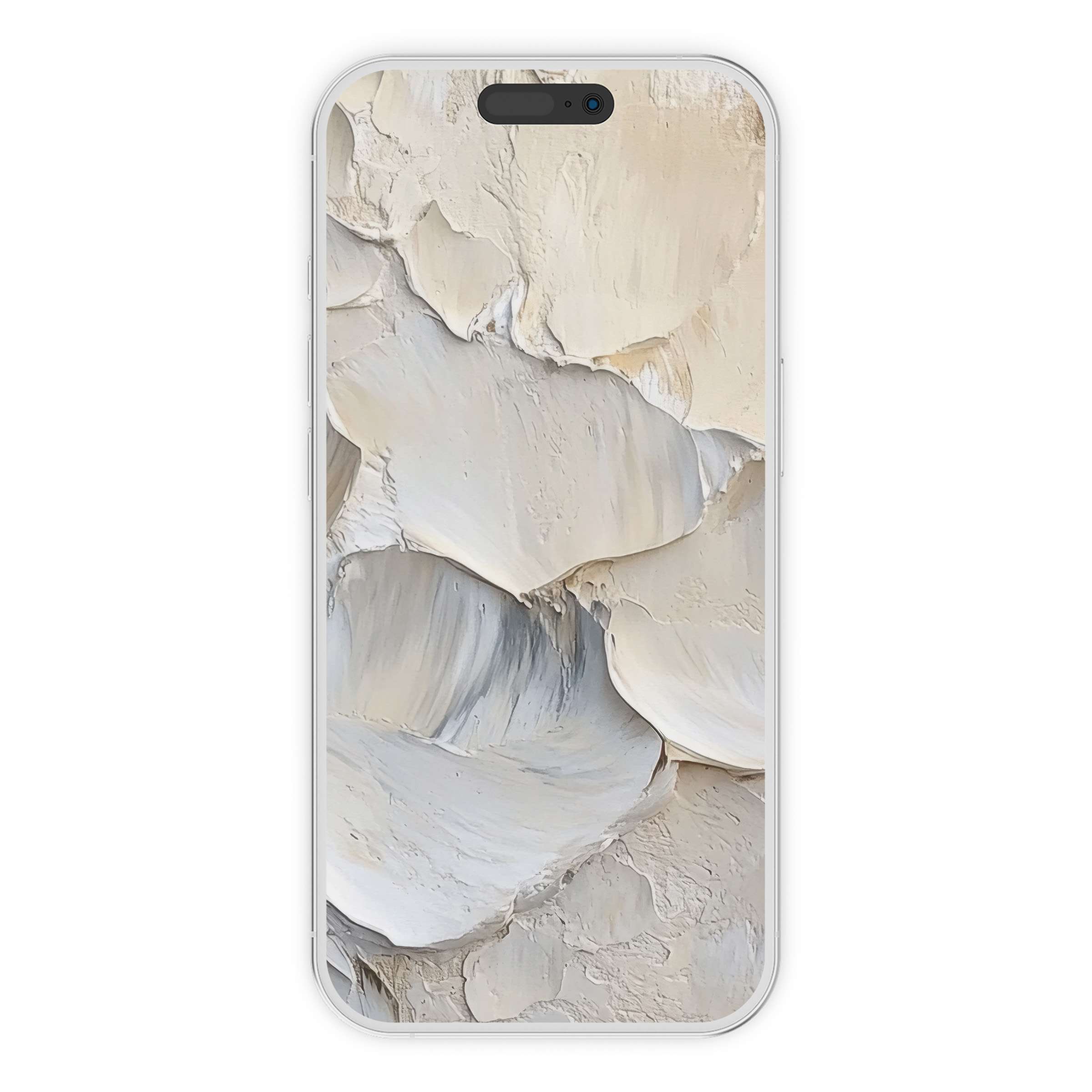 Coastal iPhone wallpaper featuring textured cream tones inspires calm as an elegant digital download phone background for all devices