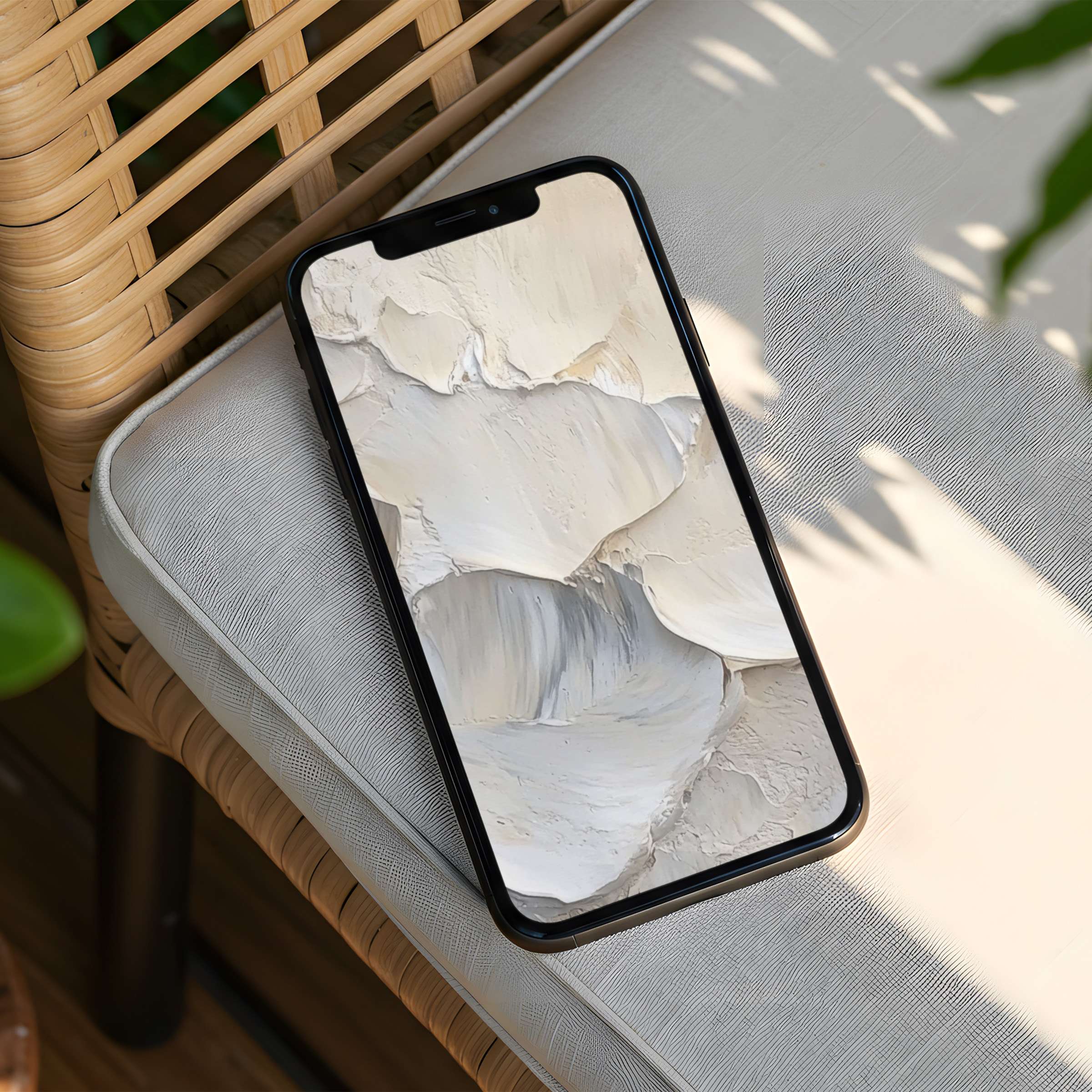 Elegant cream texture iPhone background for instant download brings calm and mindfulness to your phone fits all models