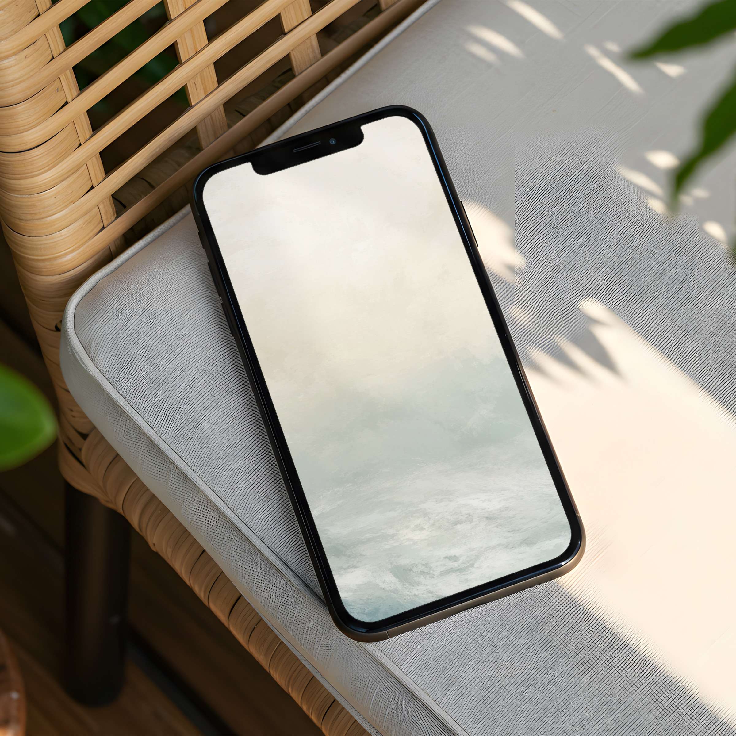 Calm abstract ocean iPhone background providing instant download for mindful phone users seeking elegance and tranquility