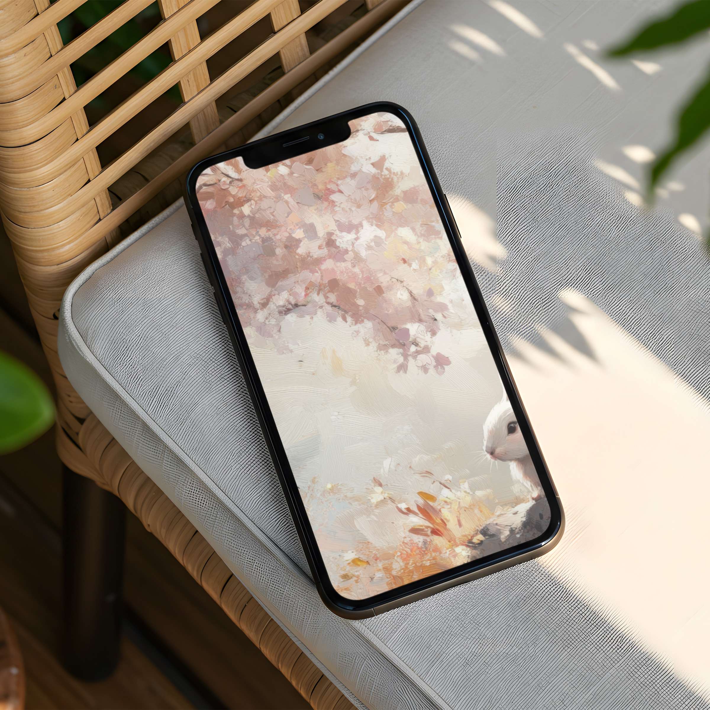 Elegant abstract pastel phone art creates a calming iPhone background available for instant download inspiring mindful serenity