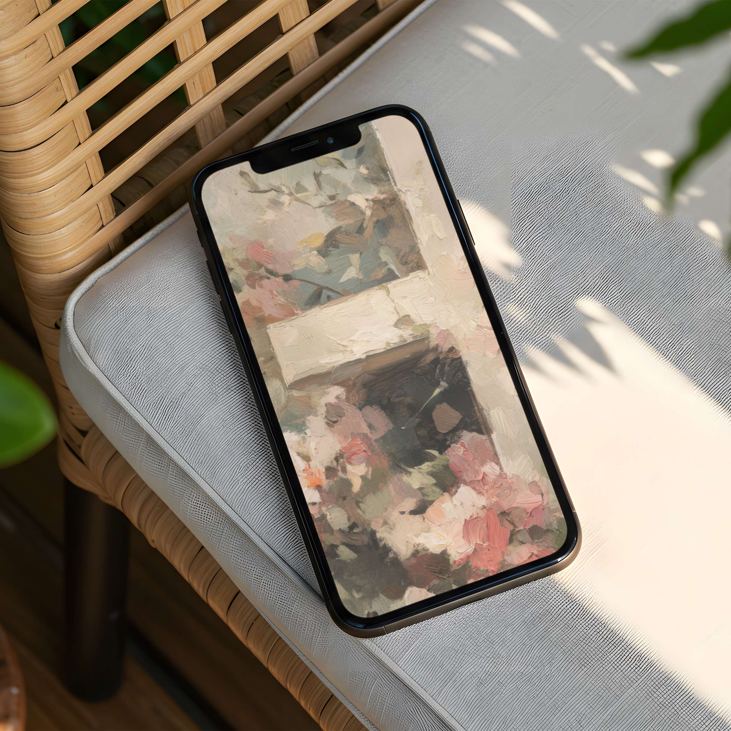 Elegant floral iPhone background in soft pastels bringing calm and inspiration to your phone instant download available now