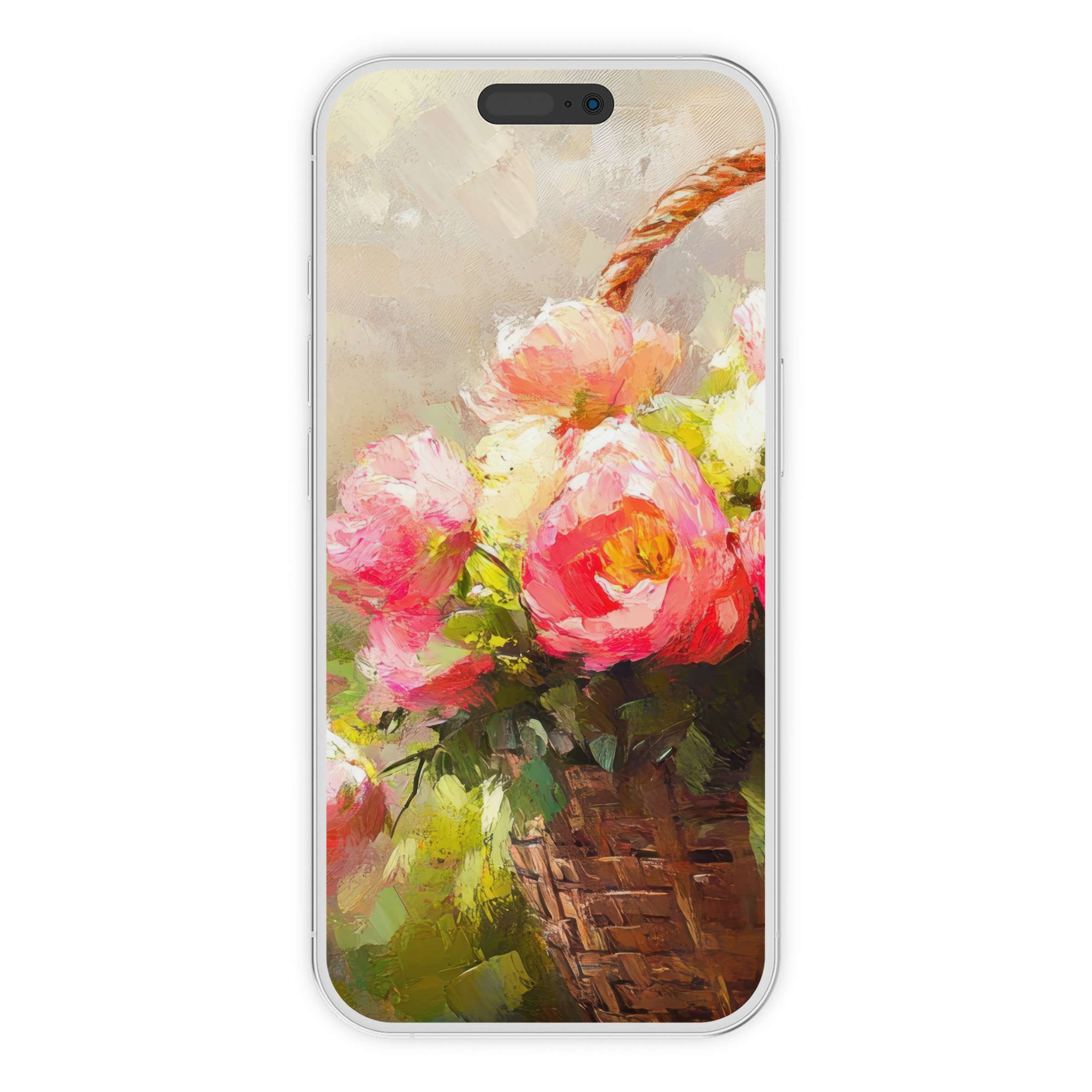 Elegant easter iPhone wallpaper digital download showcasing vibrant floral art with serene pastels for phone background spring vibes