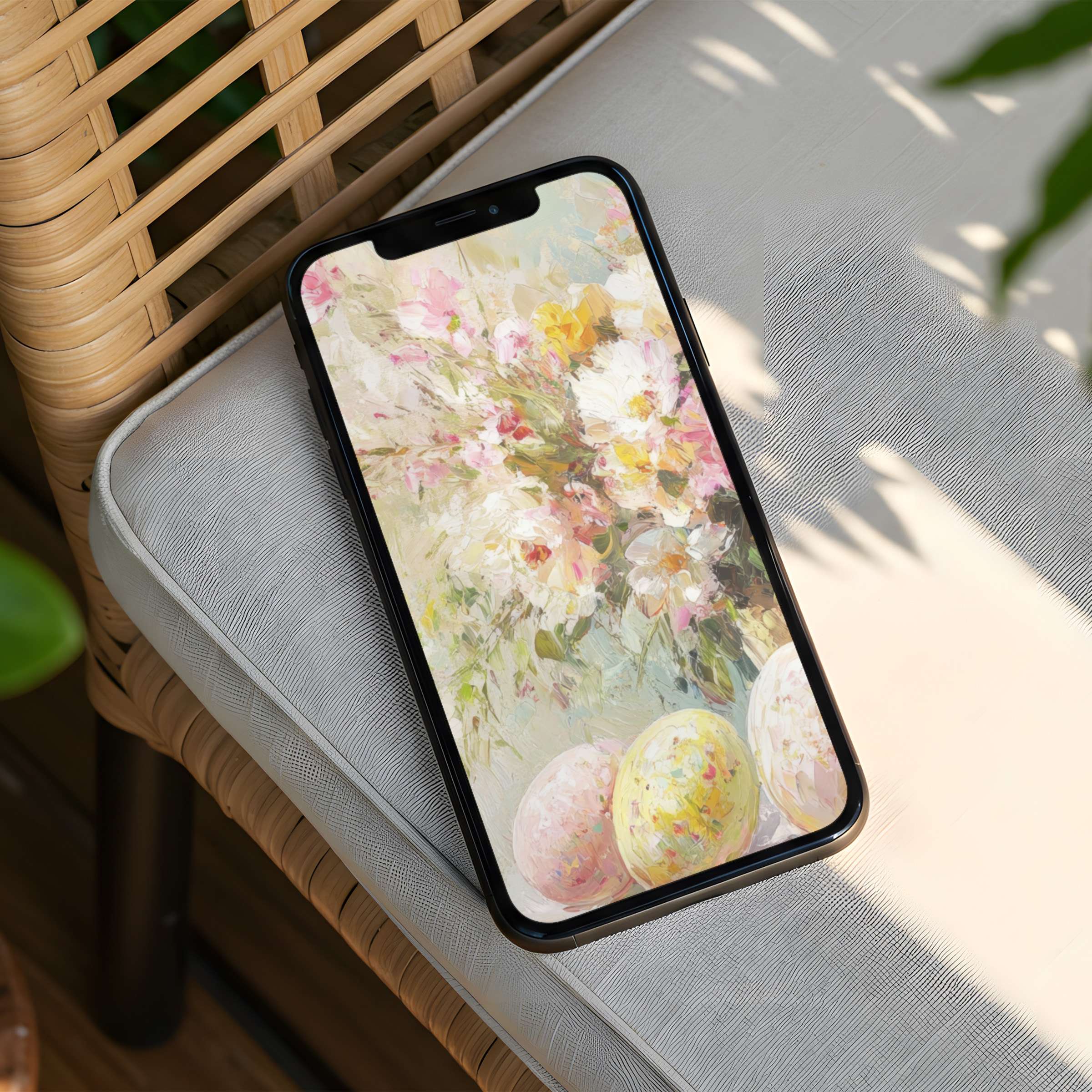 Elegant floral iPhone background with pastel hues and soothing vibes for instant download on any phone inspiring mindfulness