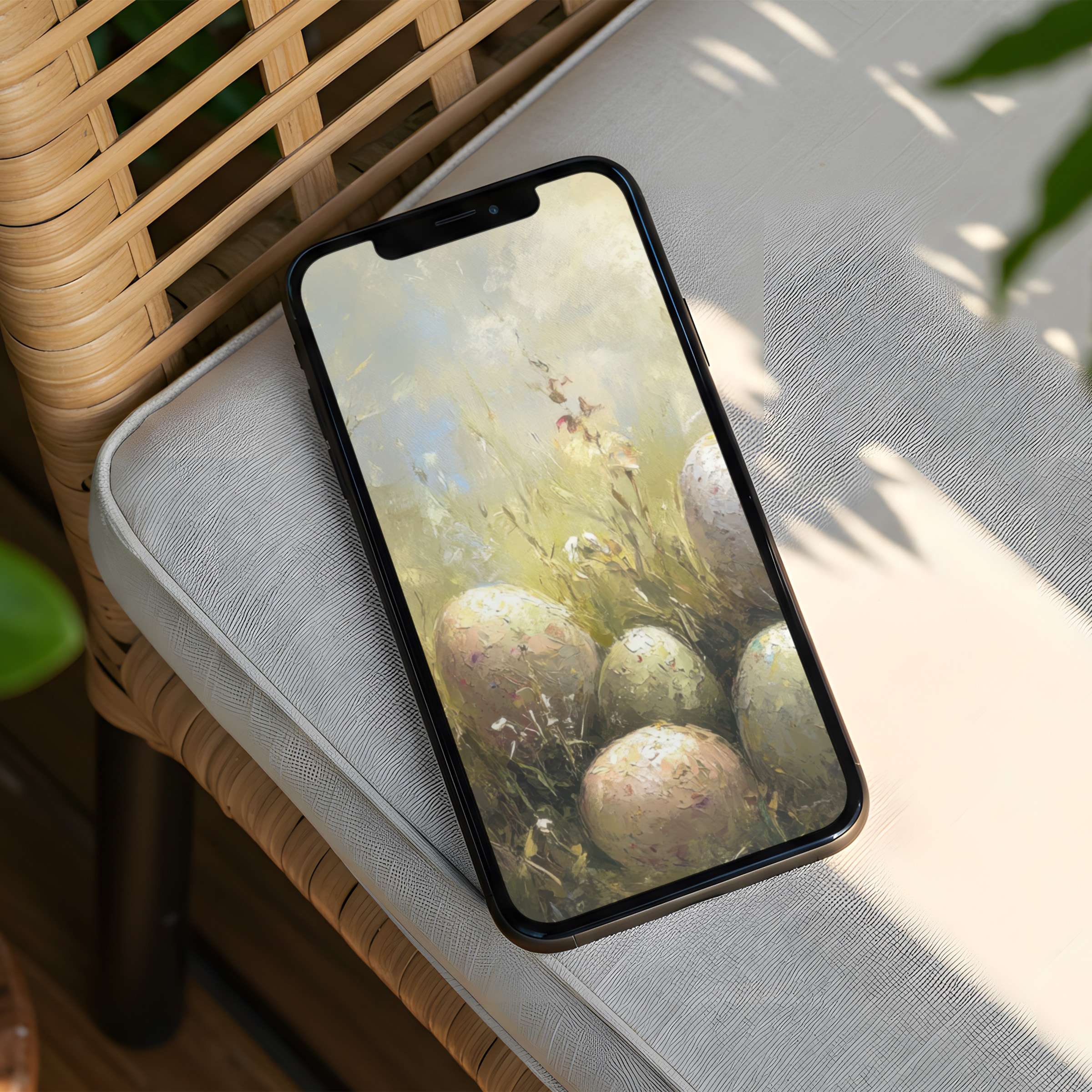 Artistic iPhone background featuring soft-hued floral textures evokes calm and mindfulness instant download for any phone screen