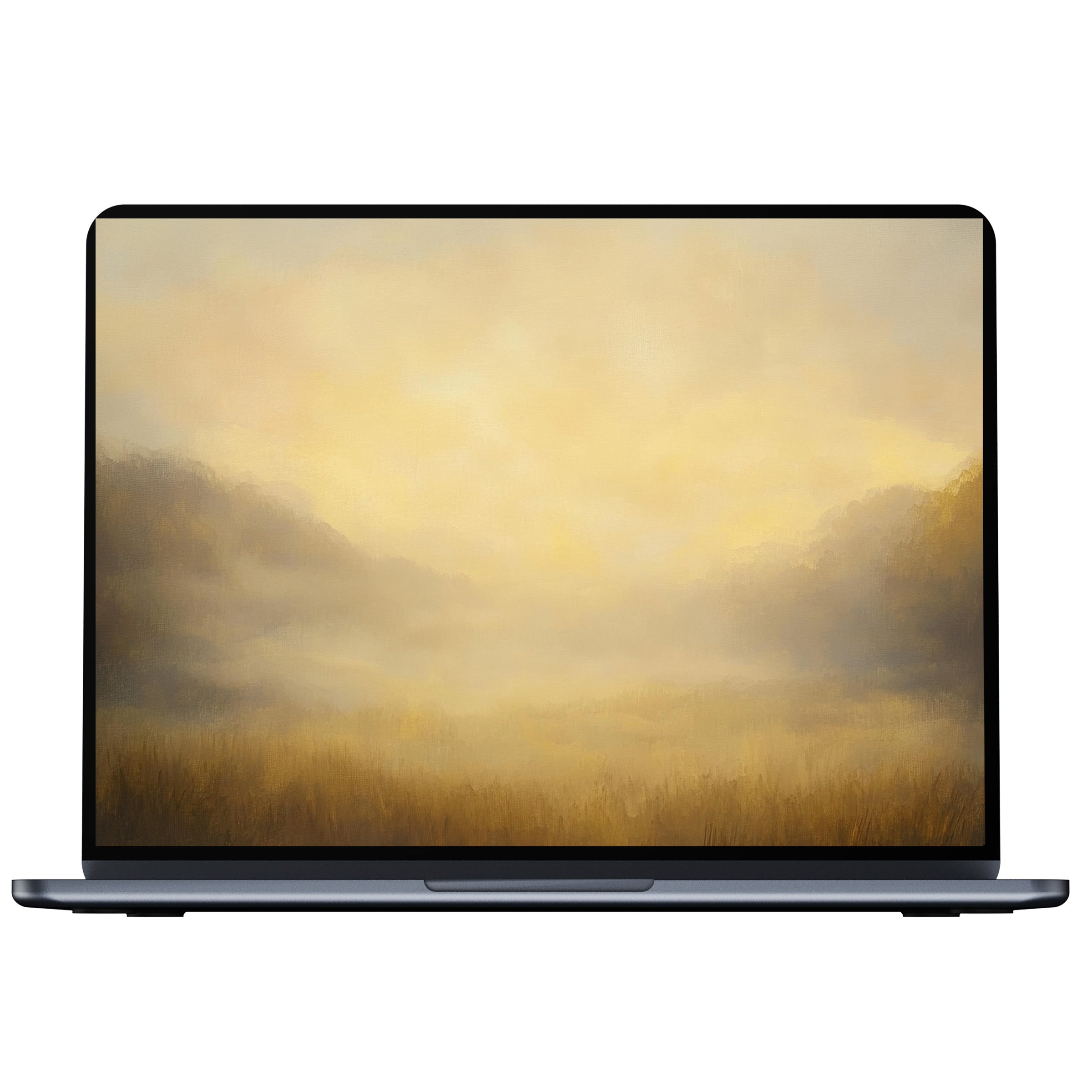 Misty fall desktop wallpaper featuring soft golden hues and gentle textures offers calm inspiration for PC, laptop, or Mac download