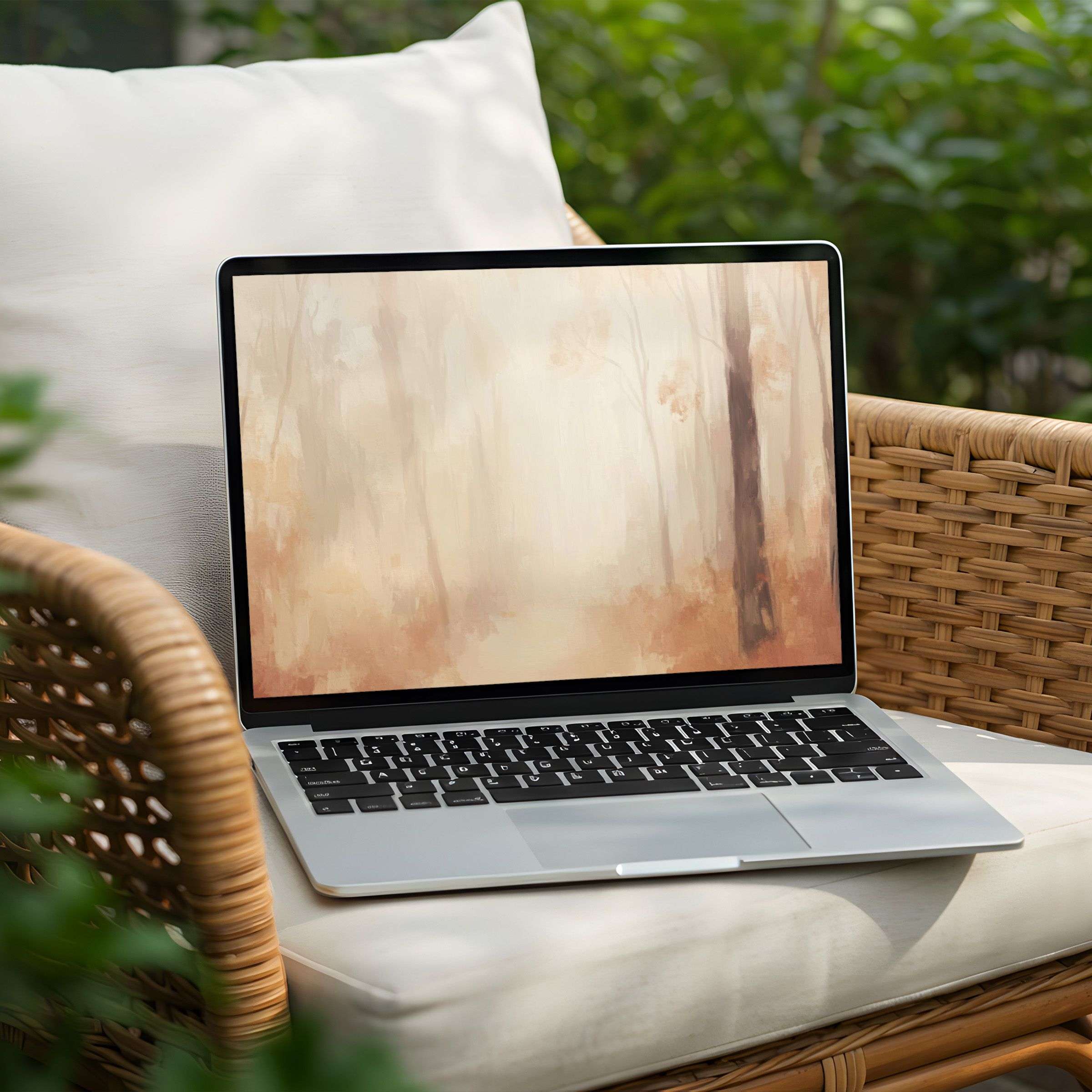 Elegant forest-themed desktop background for PC and Laptop offering calm and inspiration as an instant download for design lovers