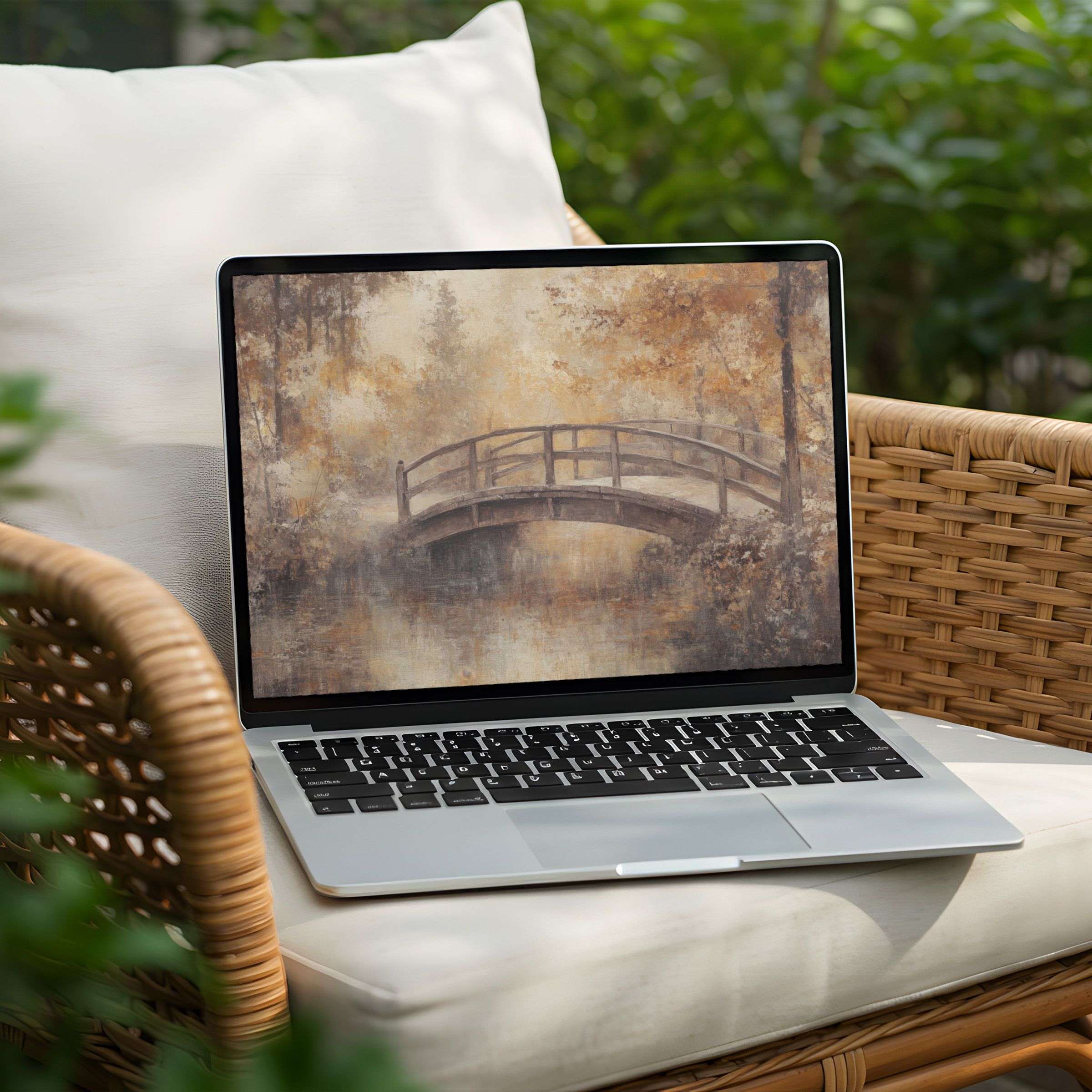 Calm, inspiring nature scene for PC or laptop desktop background; enjoy instant download for mindful digital elegance