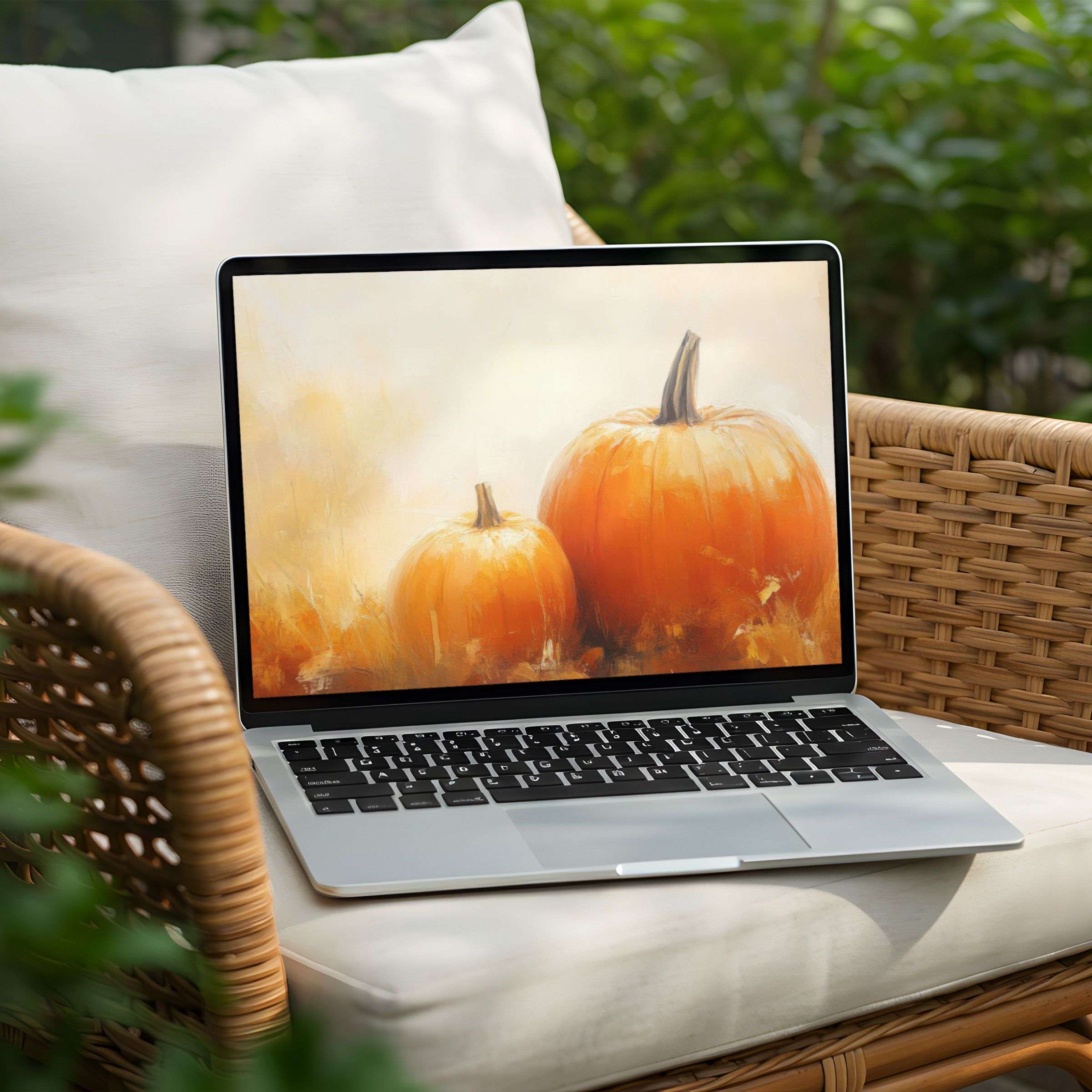 Elegant autumn-inspired desktop background for PC or Laptop instant download brings calm and creativity to your digital space
