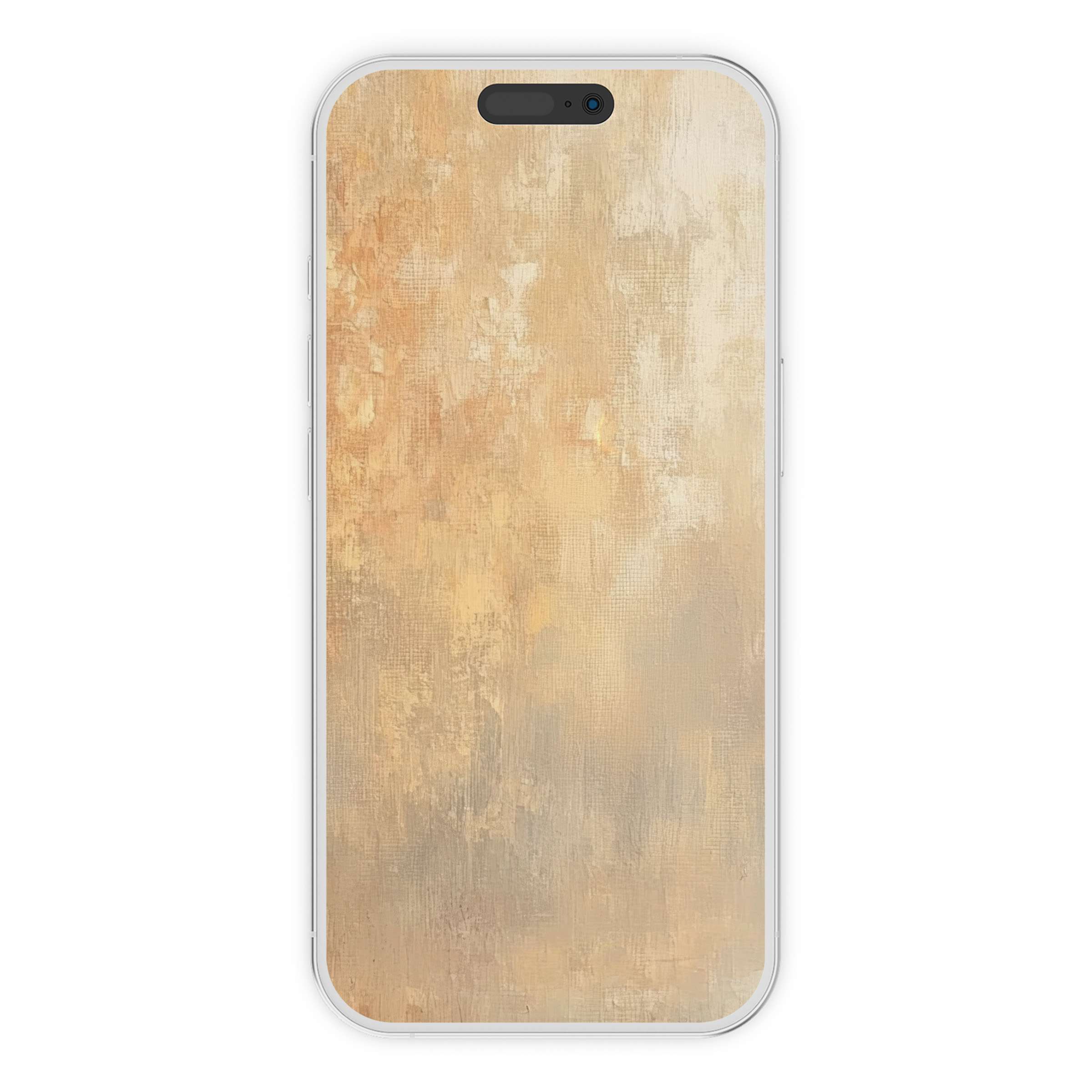 Elegant fall iPhone wallpaper with warm, textured beige tones creating a calming phone background for digital download versatility