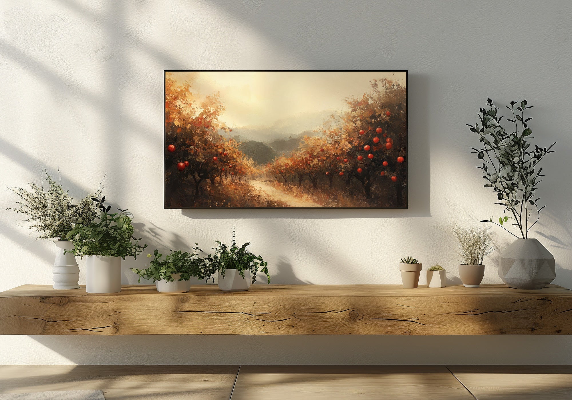 Fall Frame TV Art with Trees