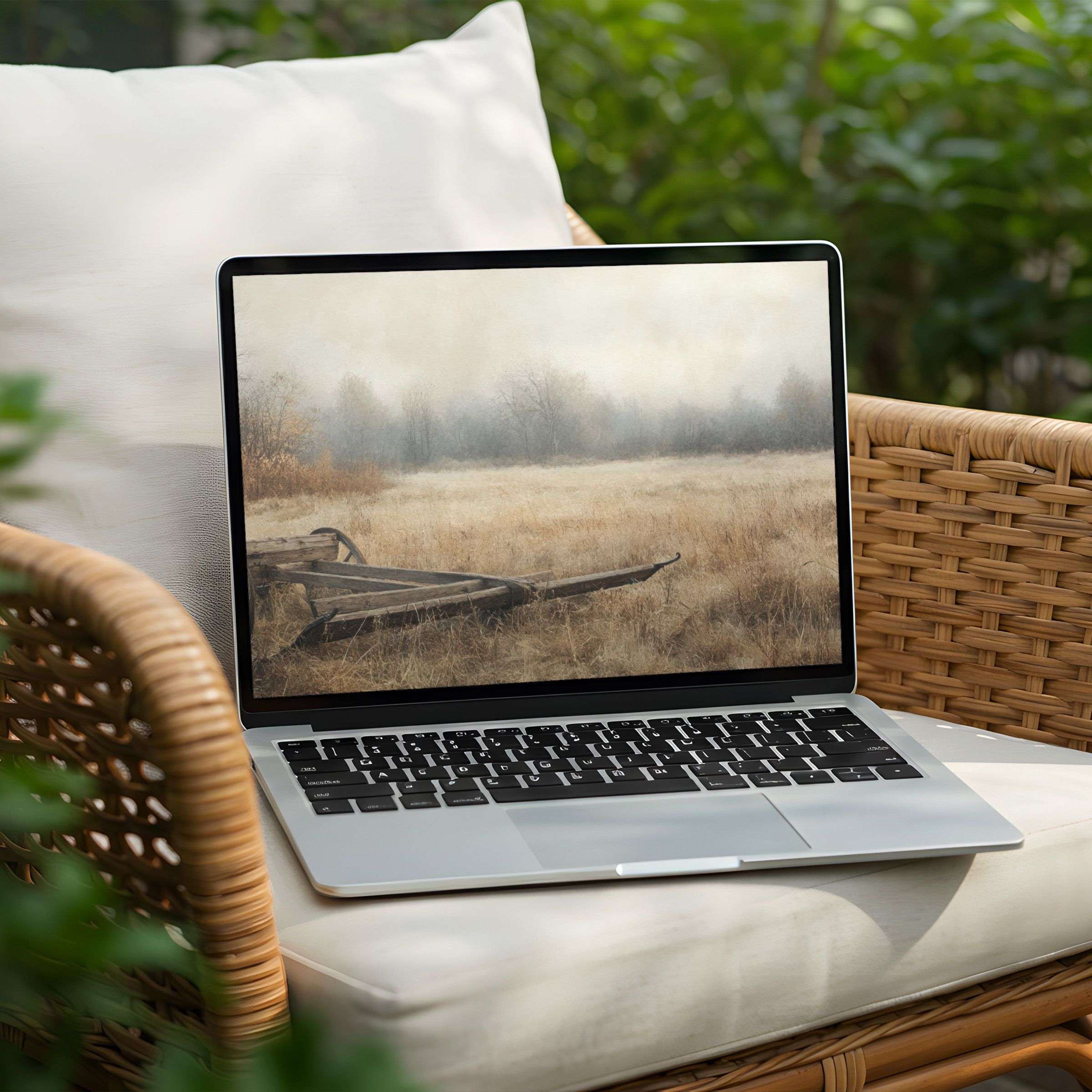 Serene landscape desktop background for PC and Laptop instant download offers elegance and mindfulness for design-conscious users