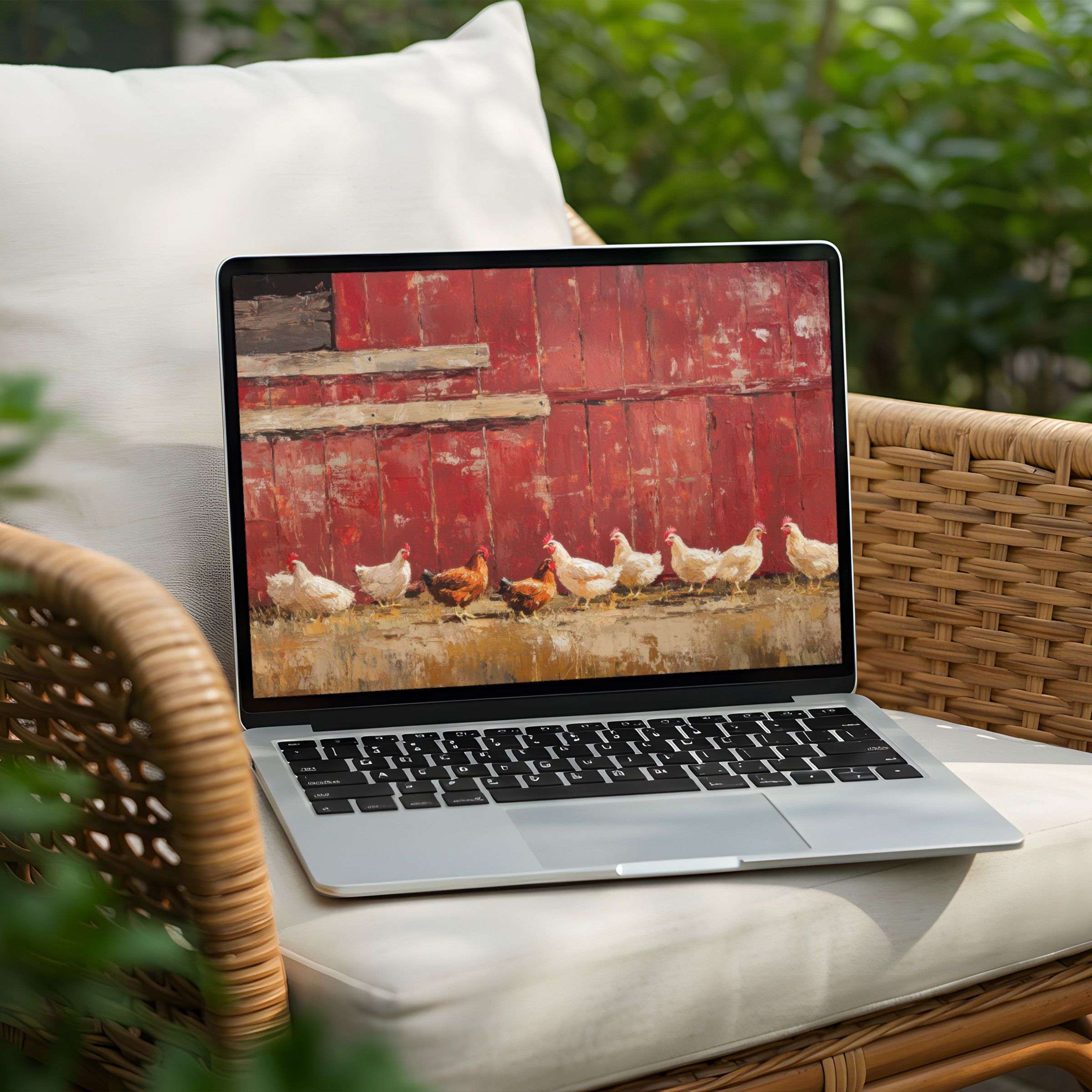 Elegant rustic digital art desktop background for PC or Laptop brings calm and inspiration with instant download option available