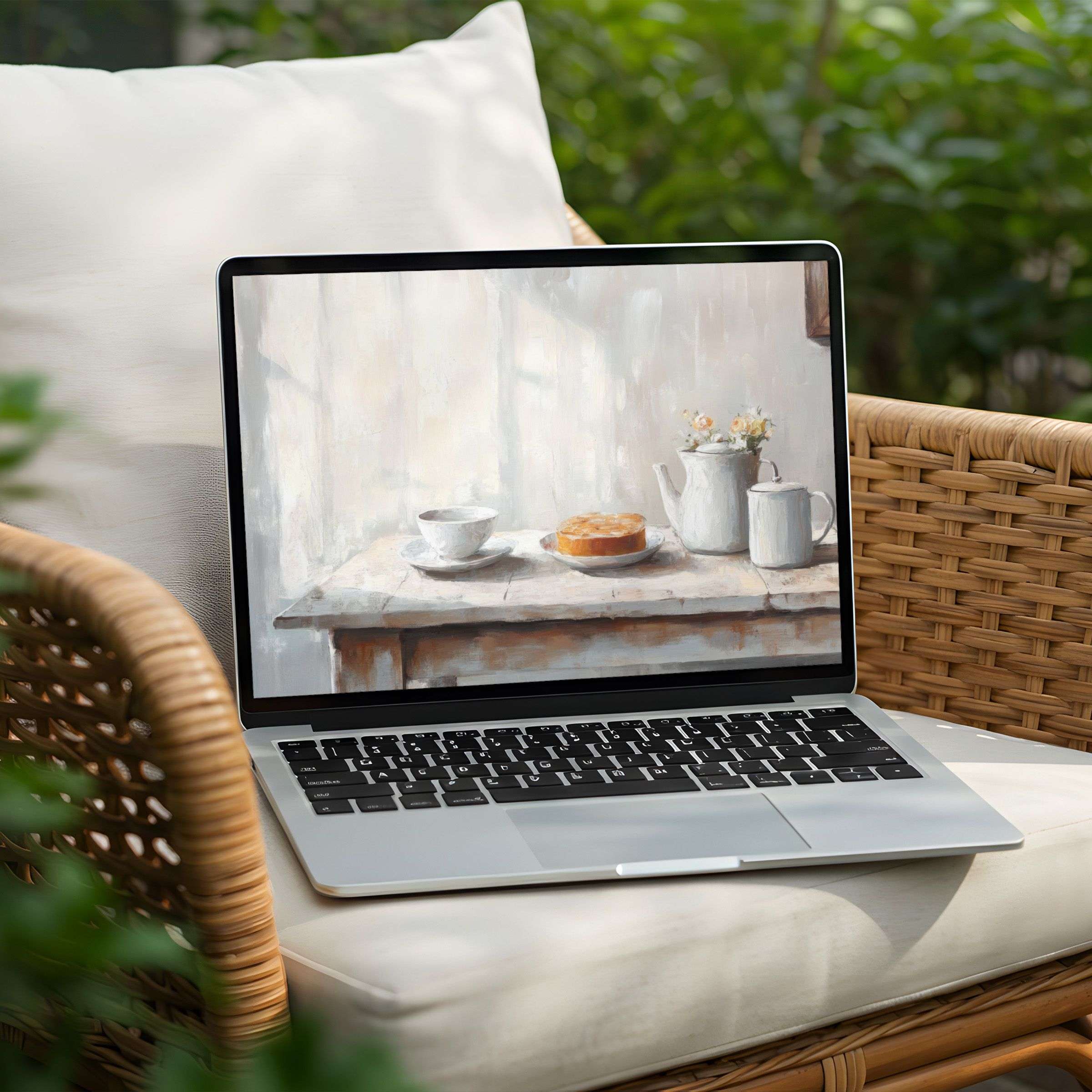 Calm your mind with this serene desktop background for PC or Laptop instant download a mindful touch of elegance