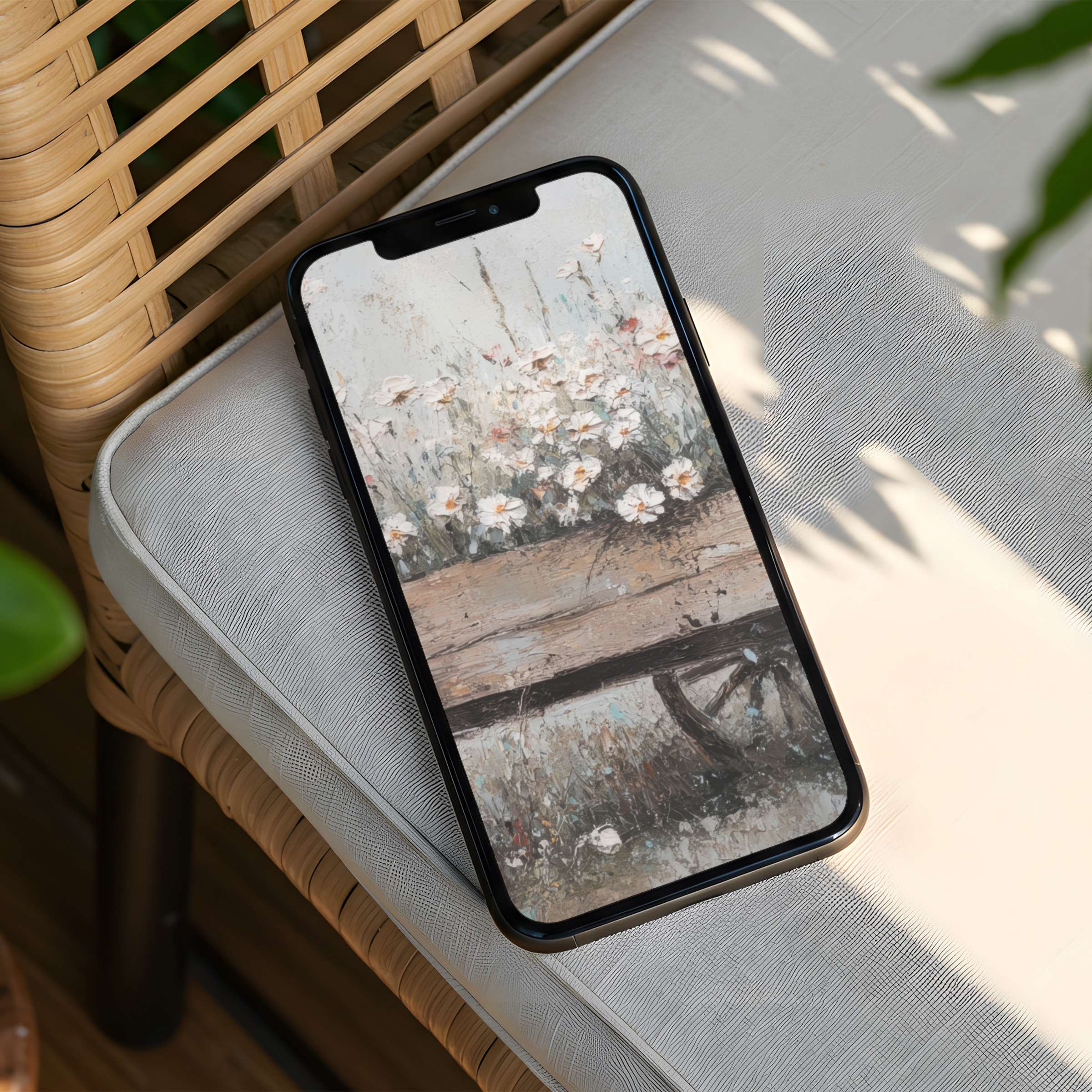 Elegant floral iPhone background for instant download offers calm, inspiring tones fitting both iPhone and Android phones