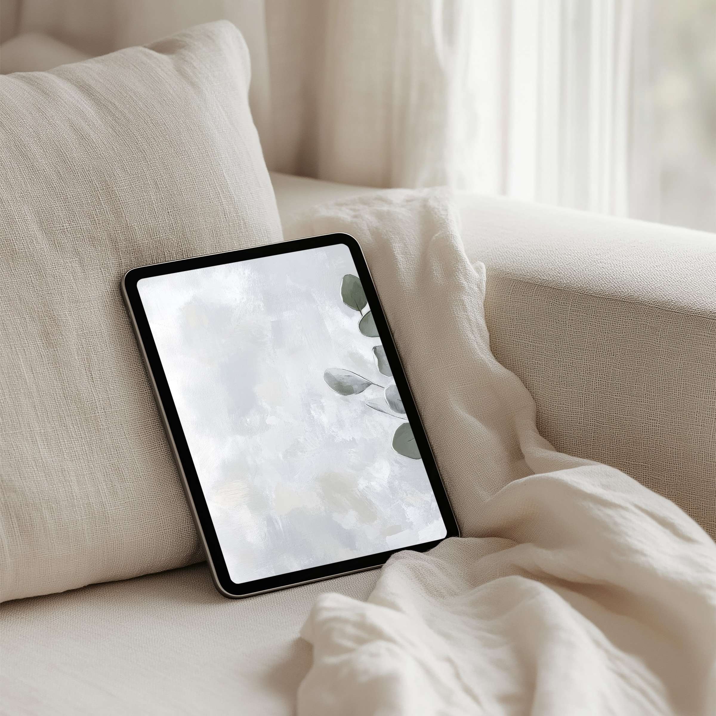 Elegant iPad background featuring soft abstract textures for mindful inspiration instant download for any tablet enhancing calm aesthetics