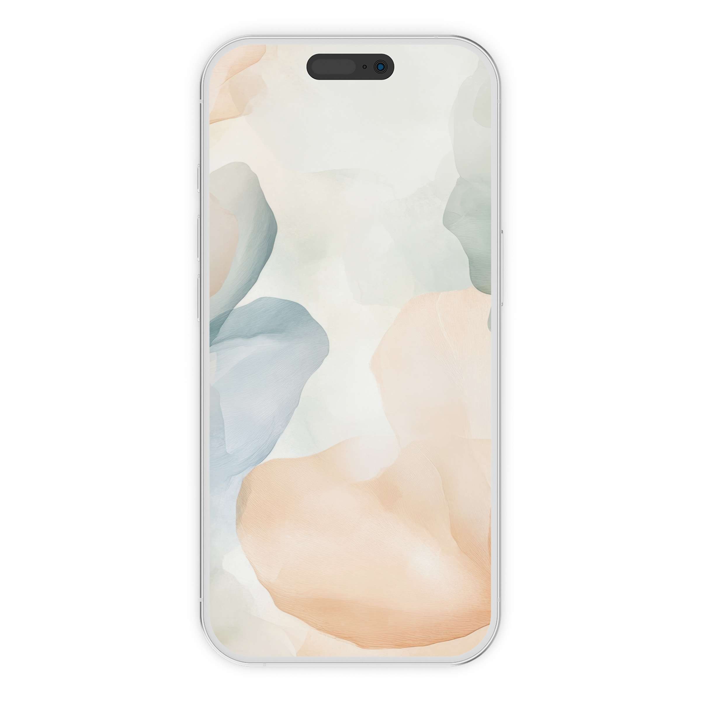 Elegant pastel floral iPhone wallpaper for digital download adds a serene, watercolor background to your phone screen, blending art with tranquility