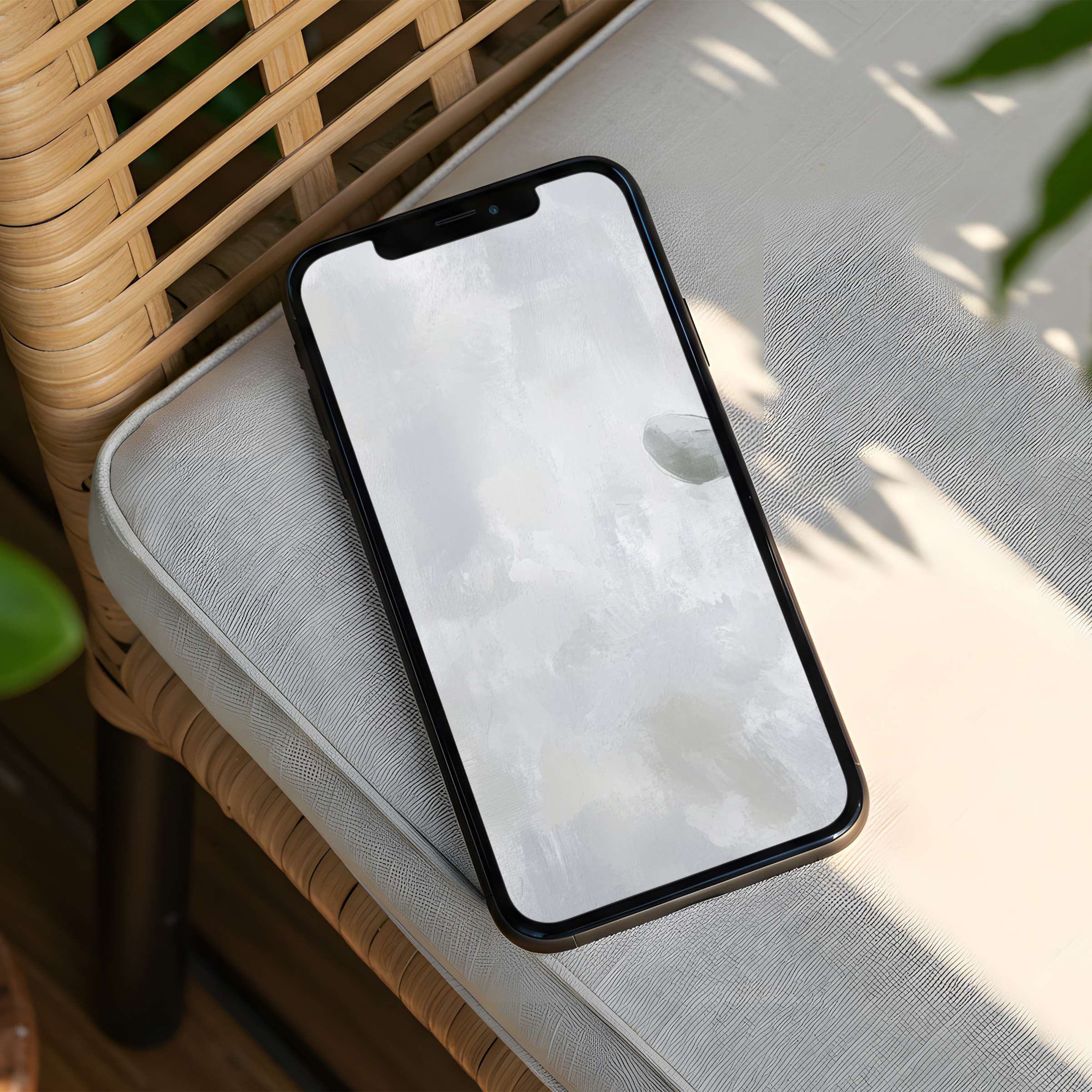 Elegant abstract iPhone background in soft hues offers instant download for phone users seeking calm, inspiring digital art