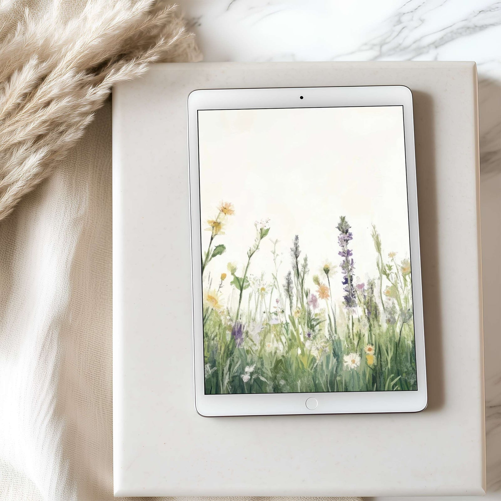 Floral iPad Wallpaper Wildflower Meadow Serenity