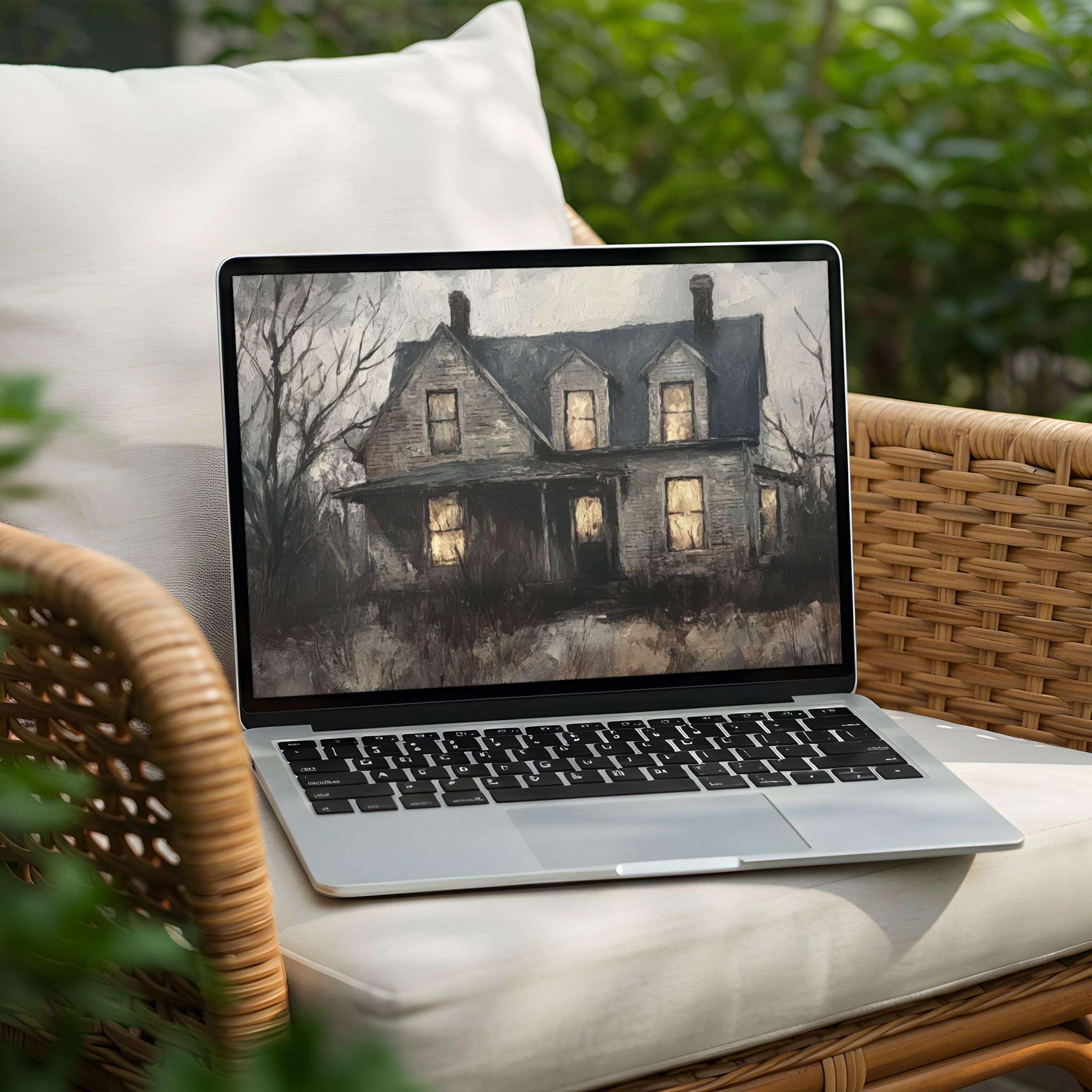 Elegant digital art for your PC or Laptop desktop background with instant download evokes calm inspiration and mindfulness