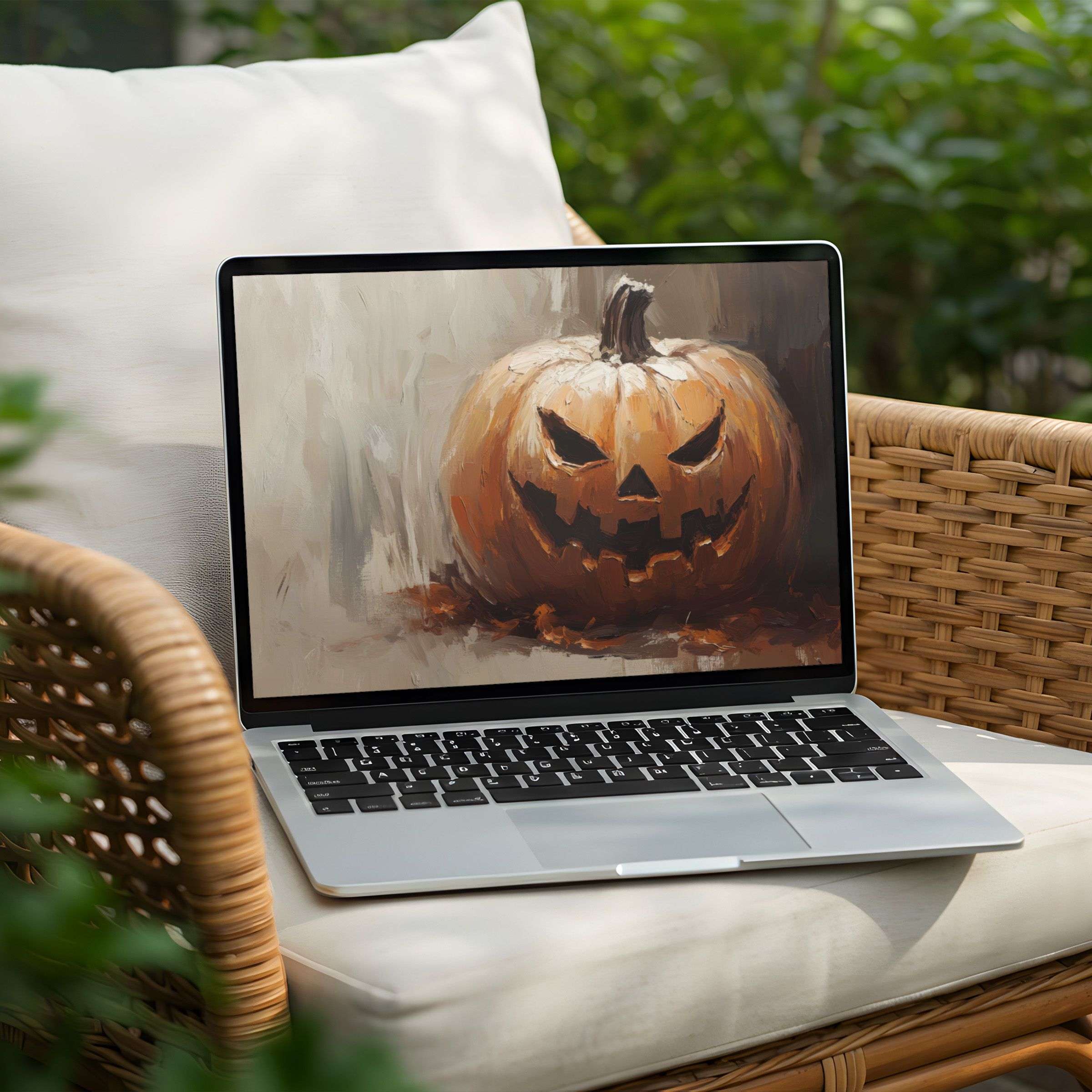 Inspire calm and elegance with a unique pumpkin-themed desktop background for PC and Laptop instant download today