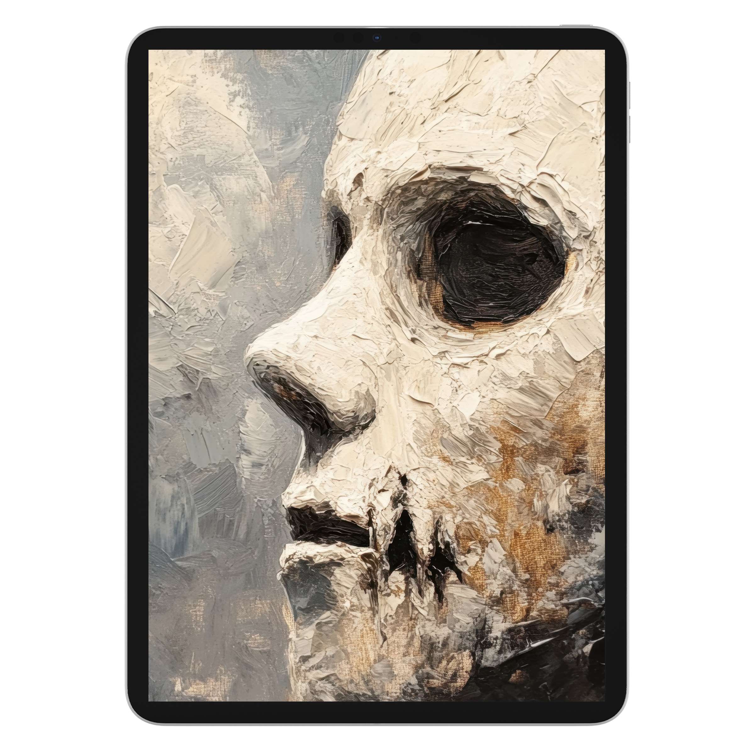 Evoke elegance with this textured halloween iPad wallpaper, a digital download perfect as a calming tablet background for all devices