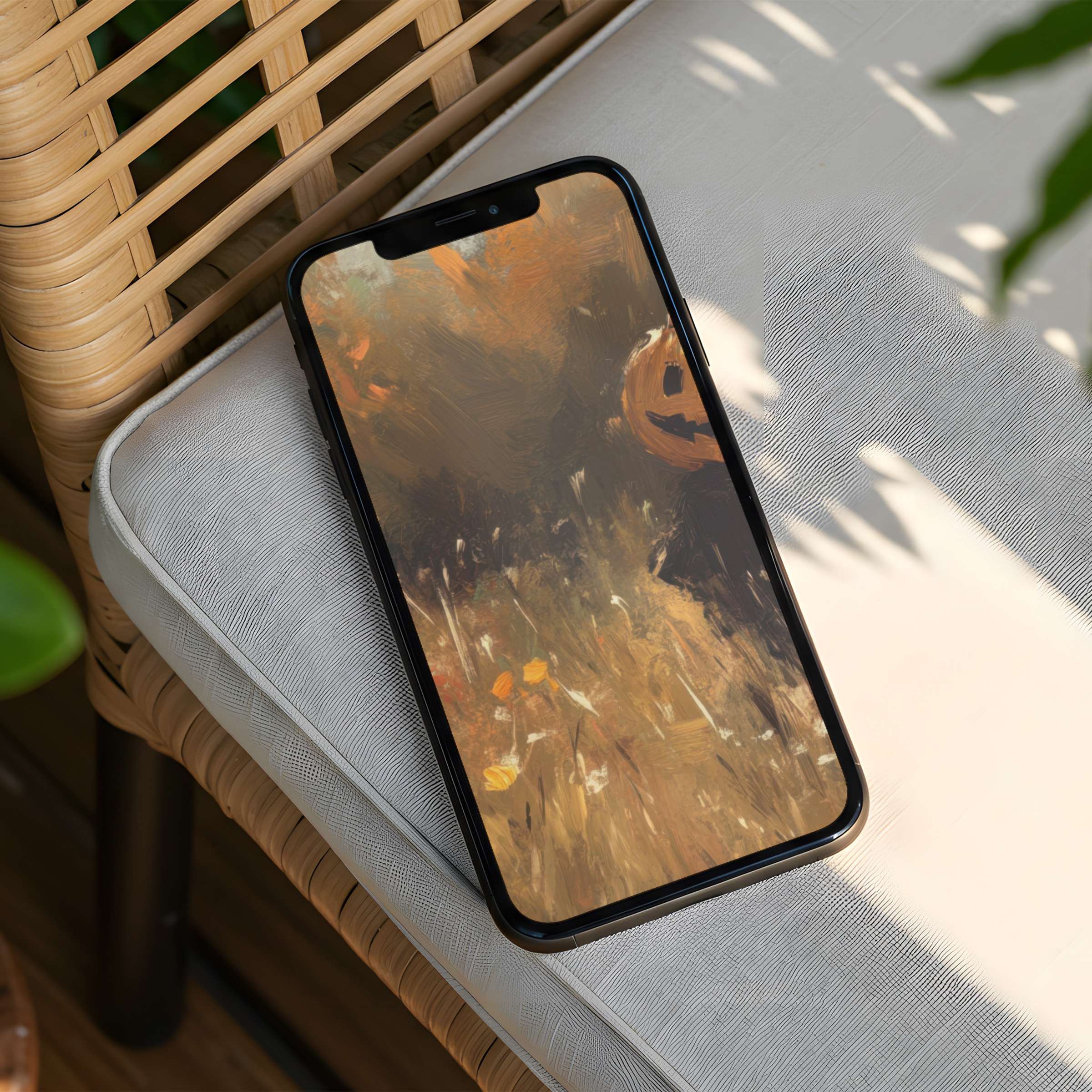 Inspire calm with this elegant iPhone background featuring a serene fall scene for your phone's instant download fitting both iPhone and Android