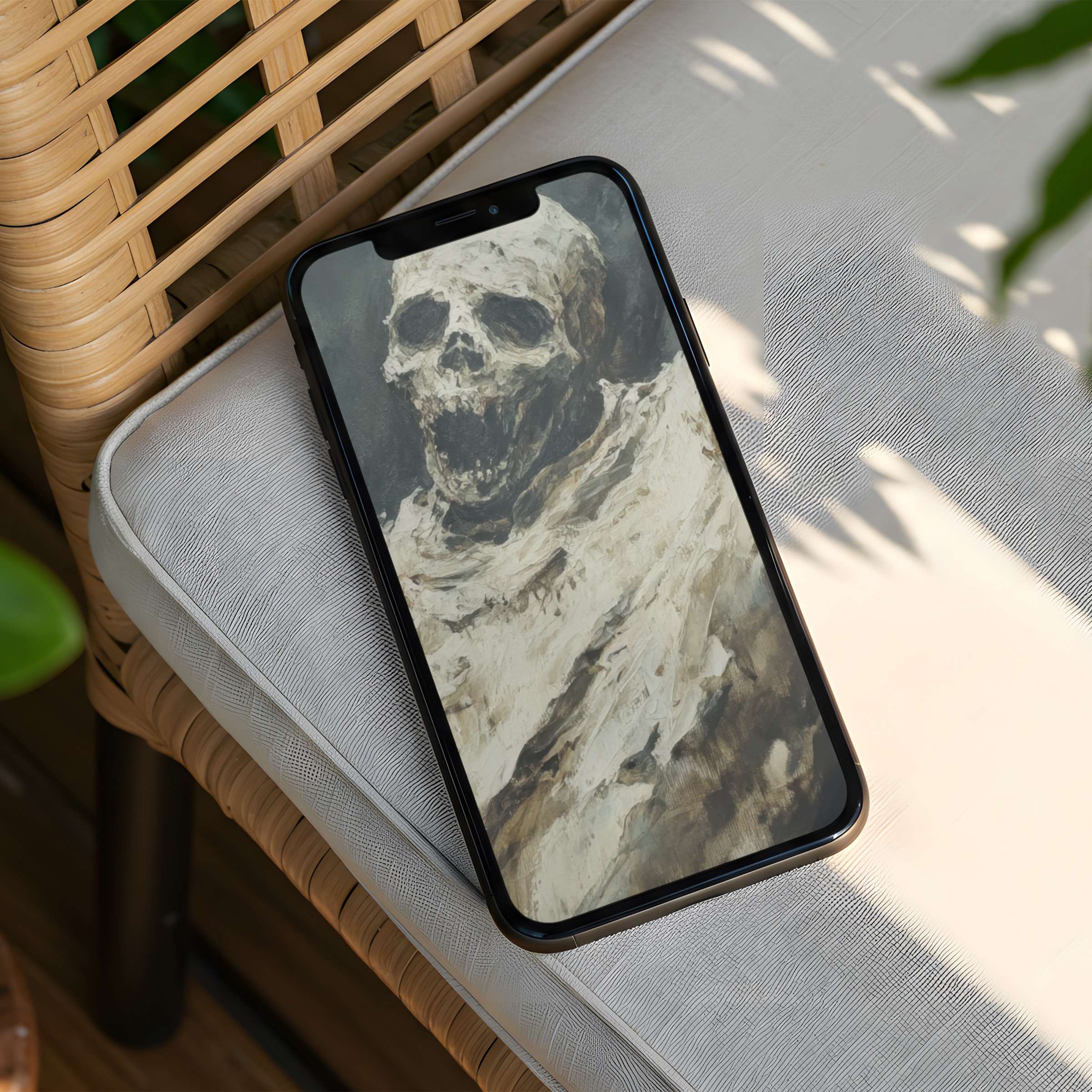 Elegant iPhone background featuring calming earthy tones and textures for mindful inspiration instant download for phone use