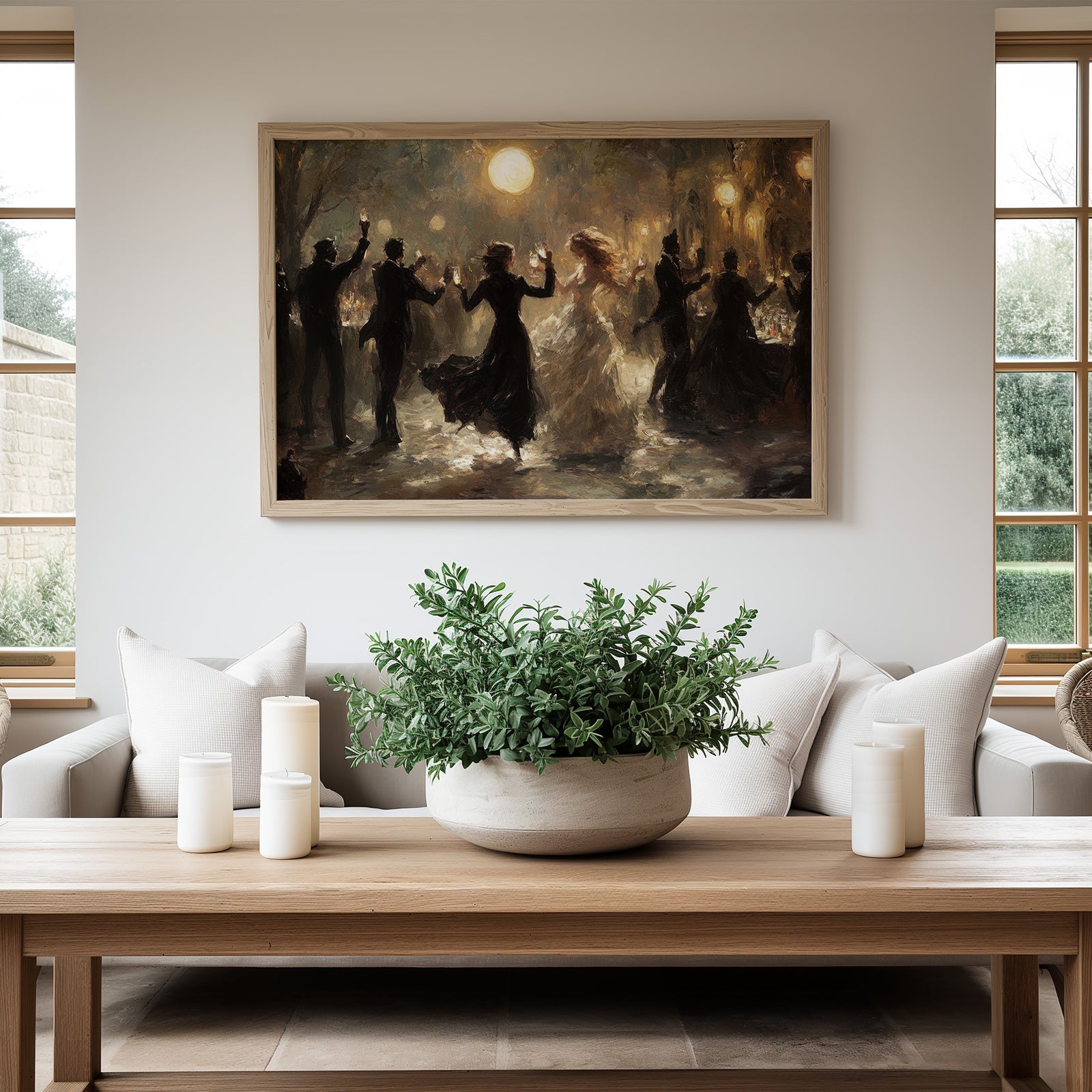Halloween Digital Art Print in Modern Living Room