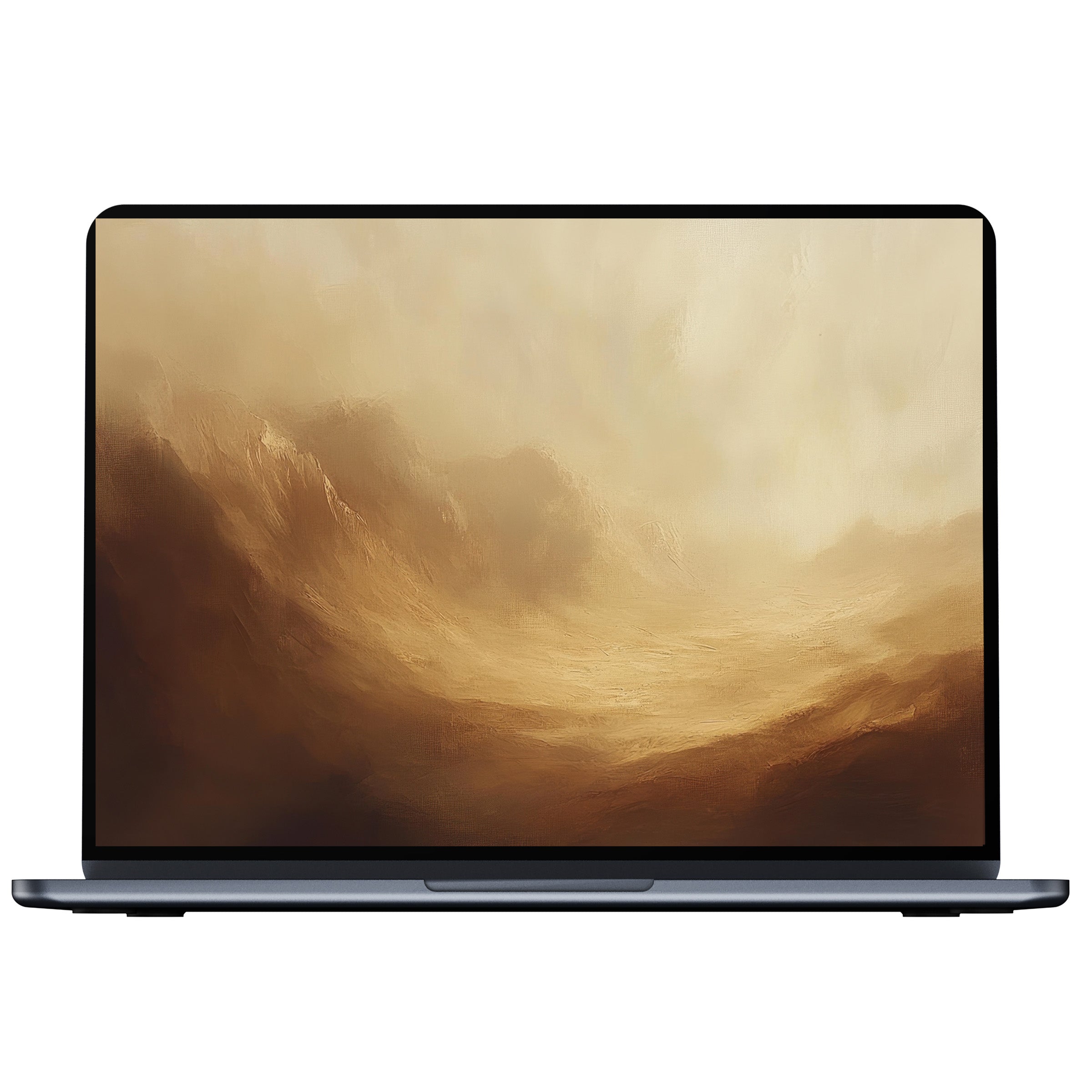 Elegant landscape desktop wallpaper with calming beige hues and soft textures, perfect digital download for PC, laptop, or Mac