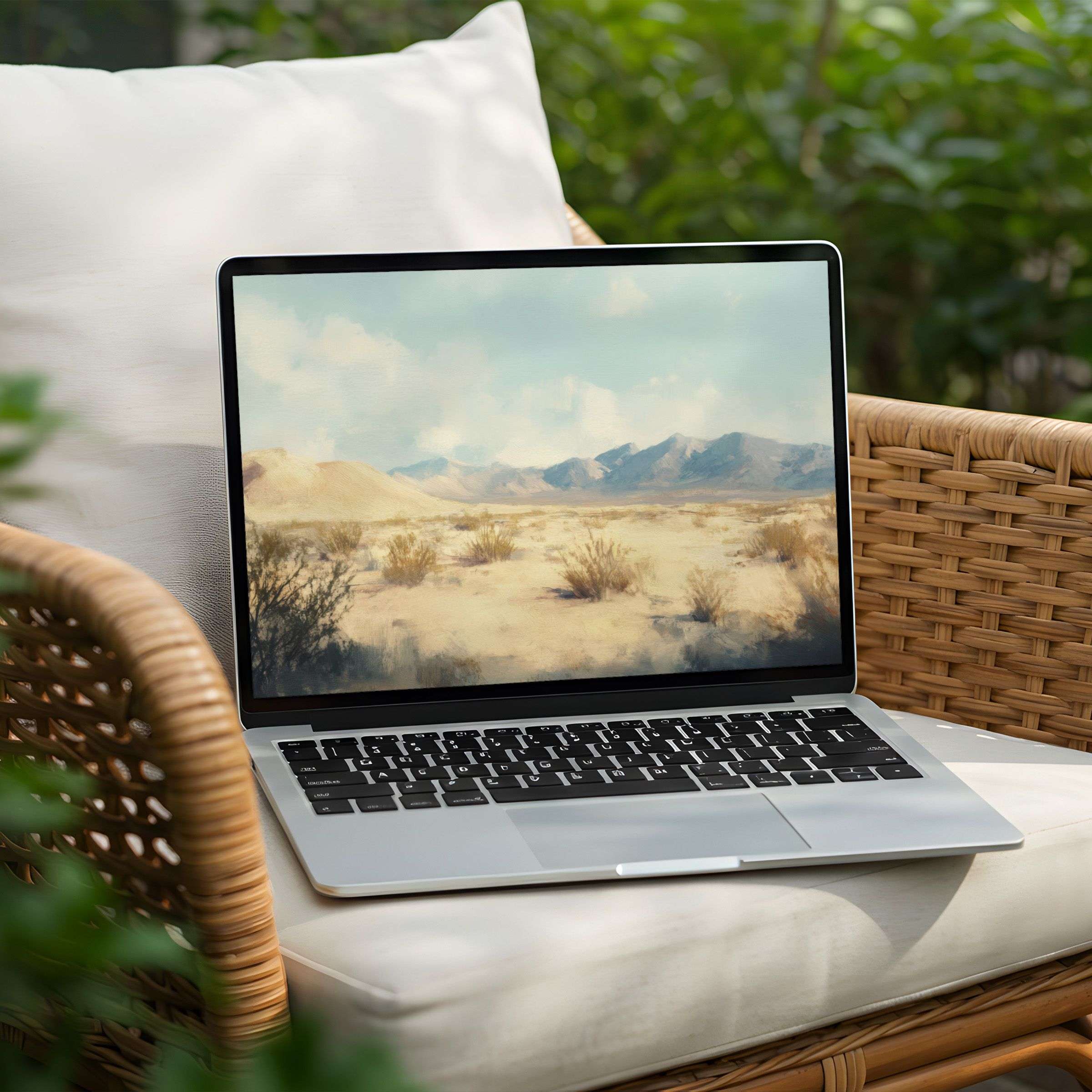 Inspire mindfulness with this serene desert landscape desktop background for instant download on your PC or Laptop screens