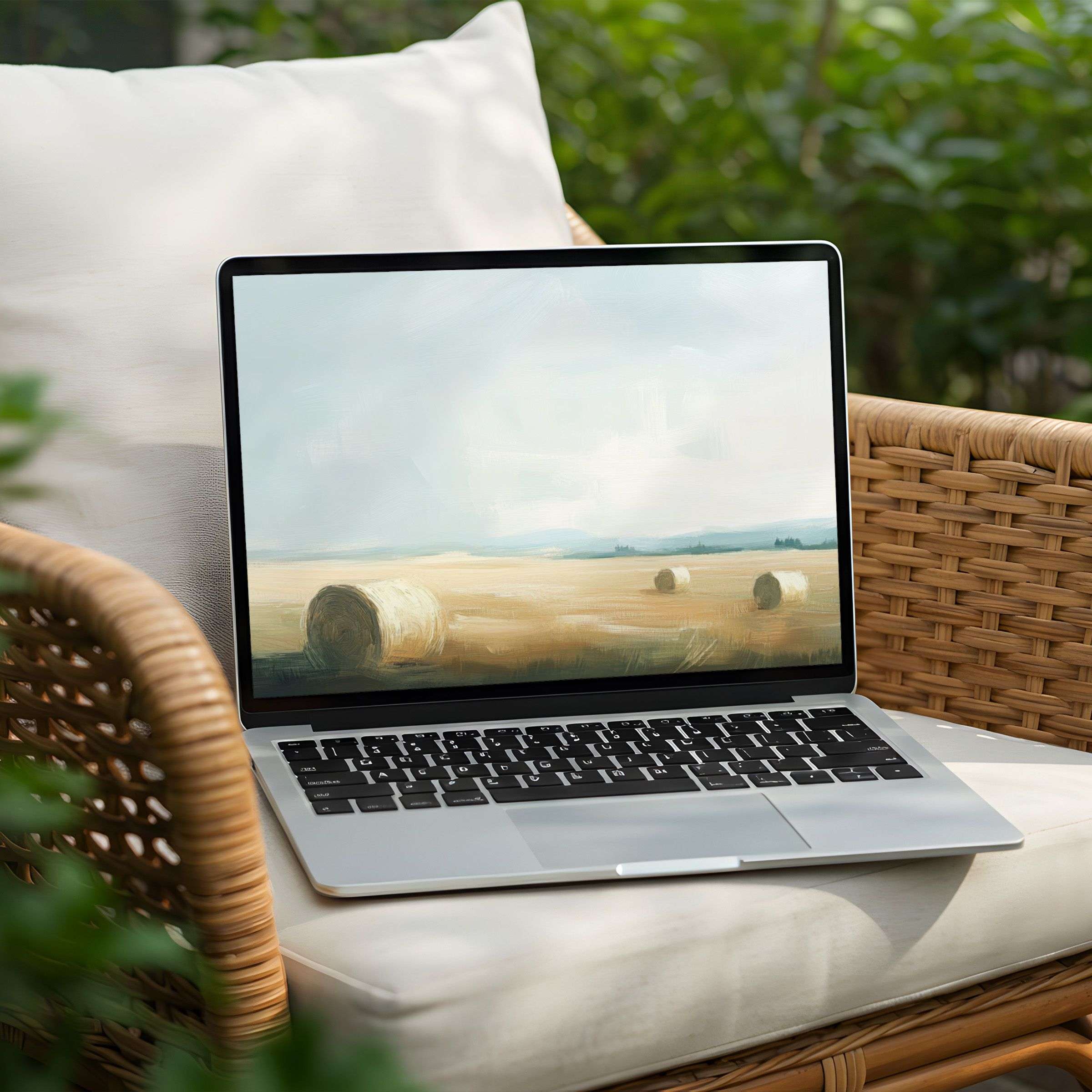 Elegant digital art for desktop background on PC or Laptop instant download for calm inspiration and mindful aesthetics