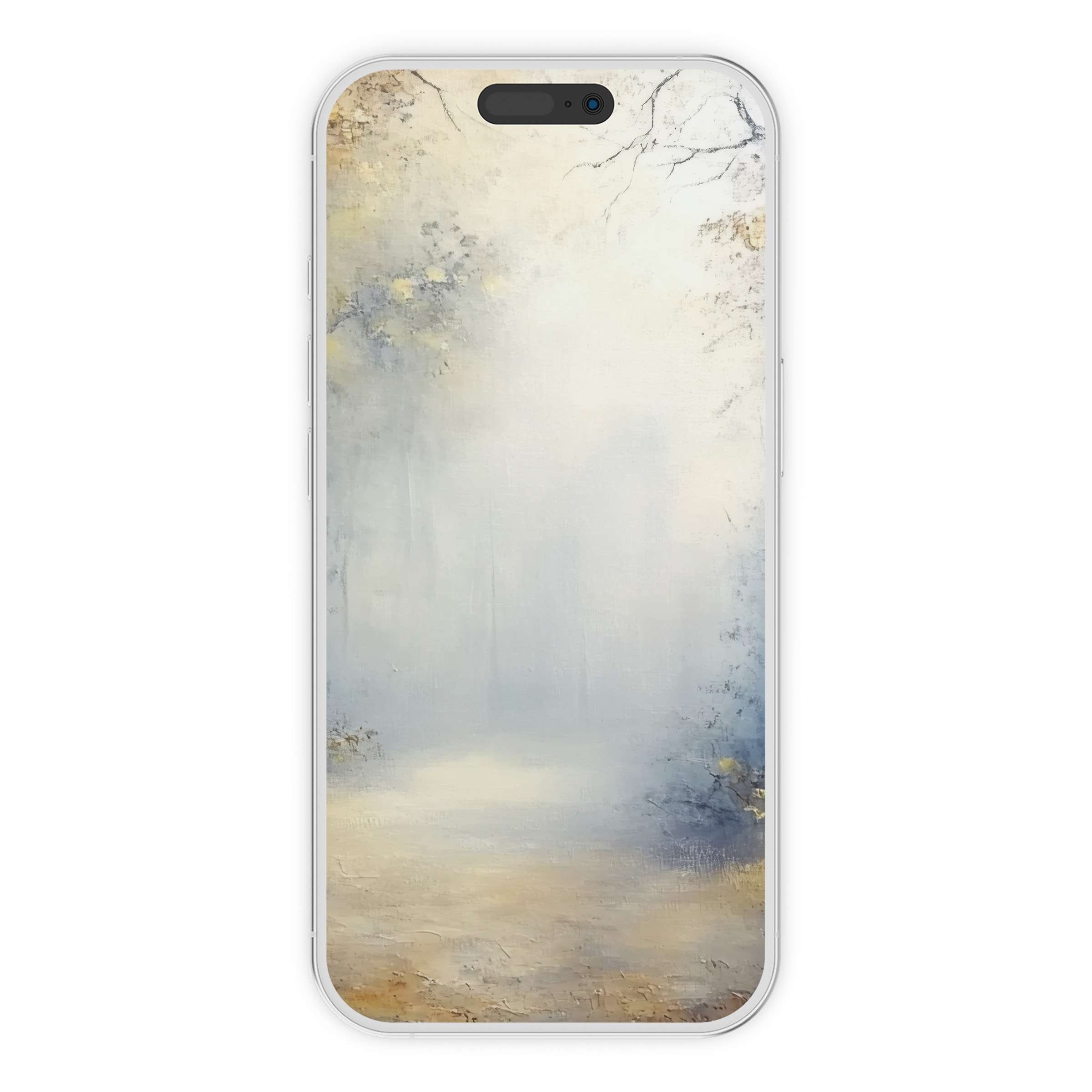 Serene landscape iPhone wallpaper in soft pastels offers an inspiring digital download for phone backgrounds, enhancing calm aesthetics