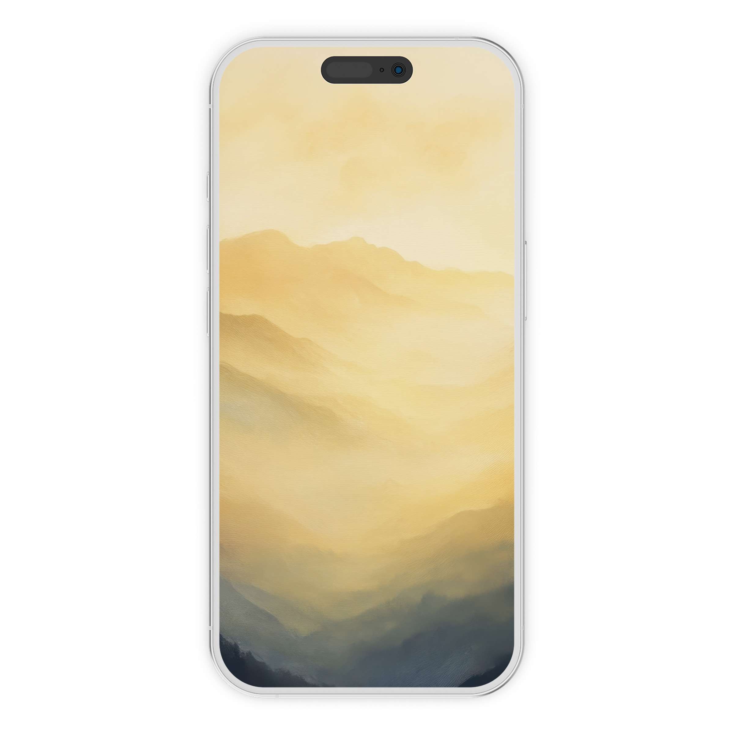 Elegant digital download of serene landscape iPhone wallpaper in warm hues perfect for phone backgrounds on iOS and Android