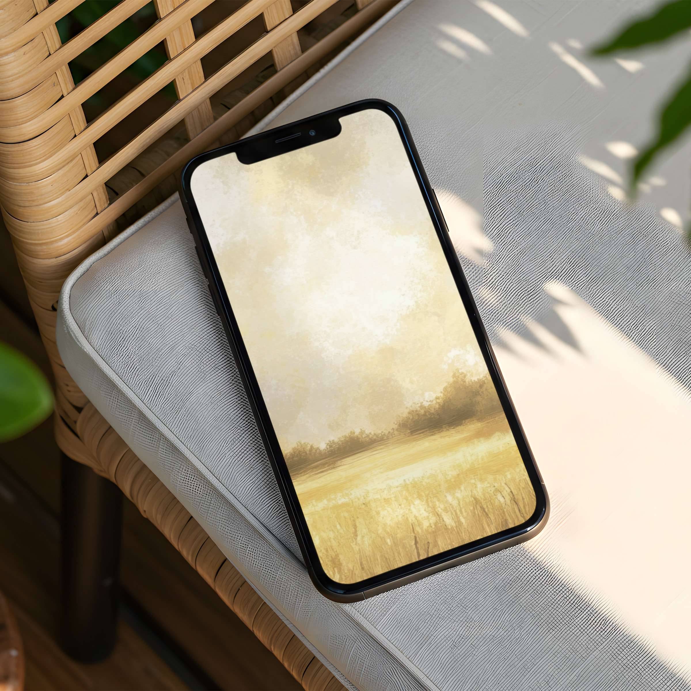 Download this serene iPhone background featuring soft hues and natural textures for your phone Instant download for tranquil inspiration