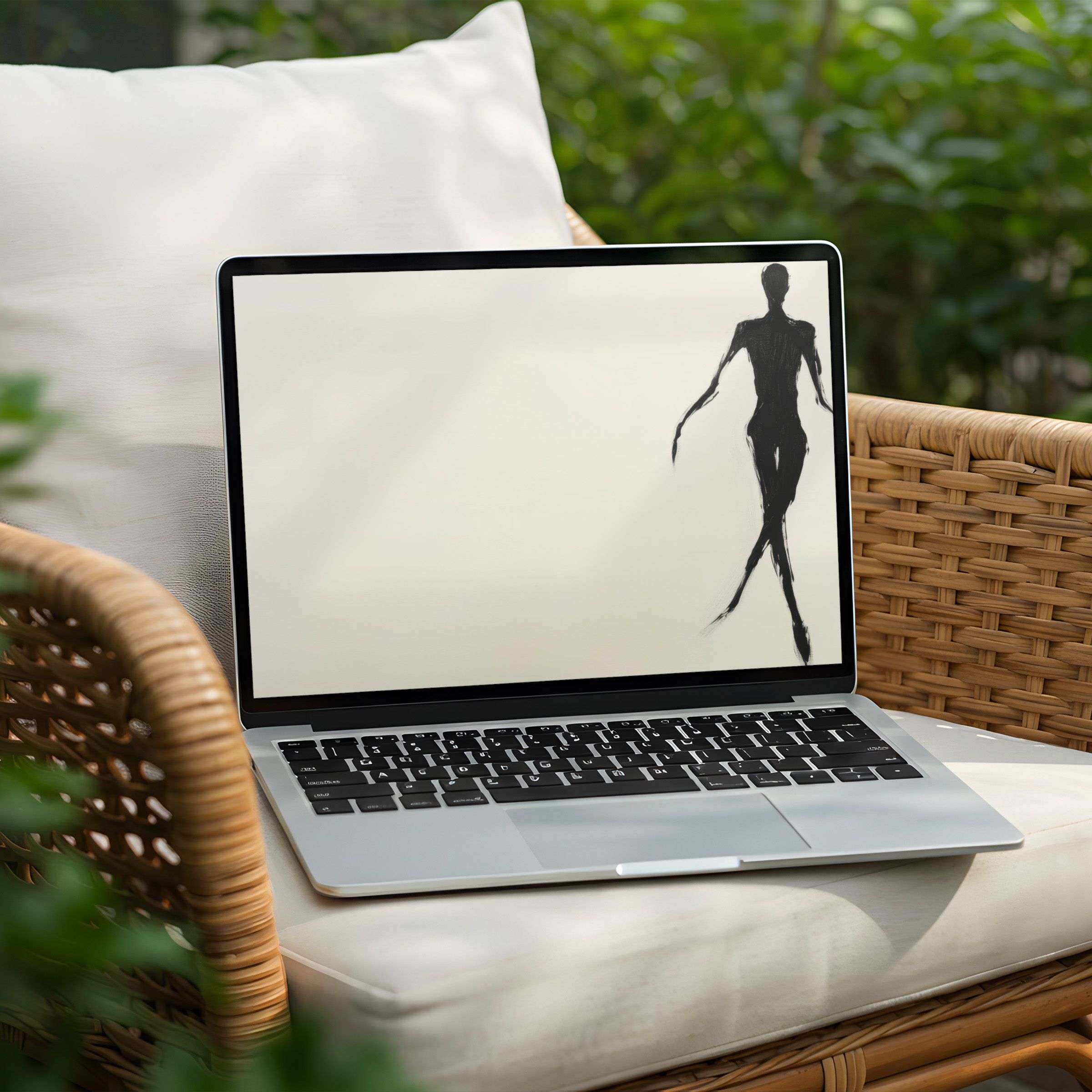 Elegant abstract art in soft tones for a calming desktop background on Laptop or PC instant download for inspiration