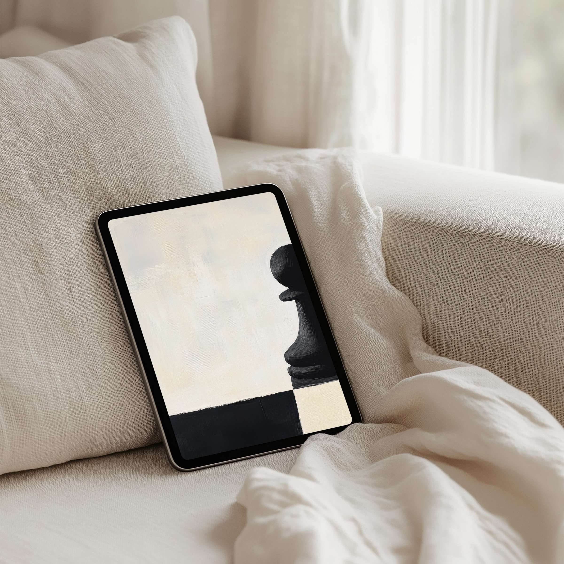 Calm elegance meets modern design with this iPad background, perfect for instant download on any tablet for mindful inspiration