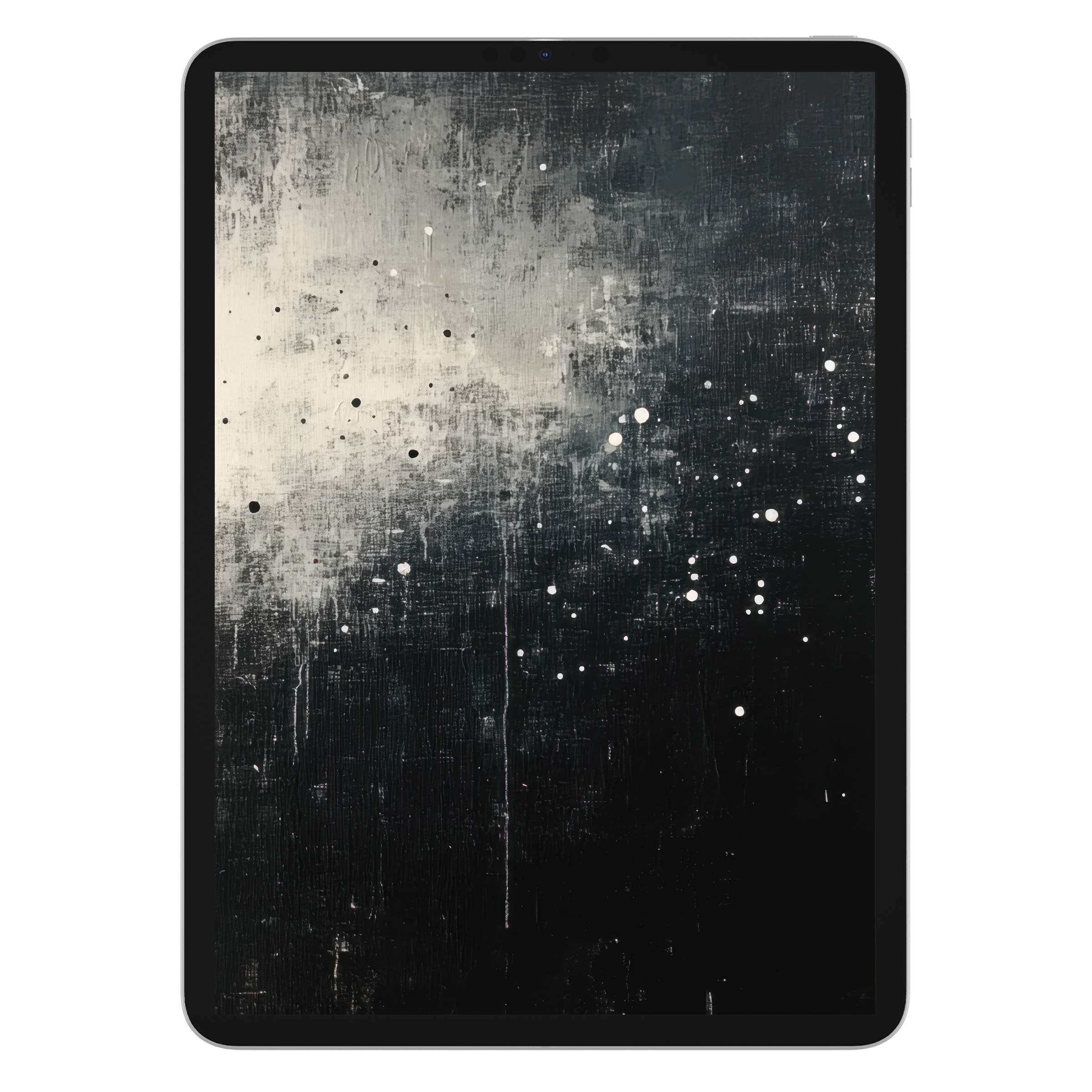 Elegant minimalist iPad wallpaper featuring abstract black and white textures ideal for tablets digital download evokes serenity and style