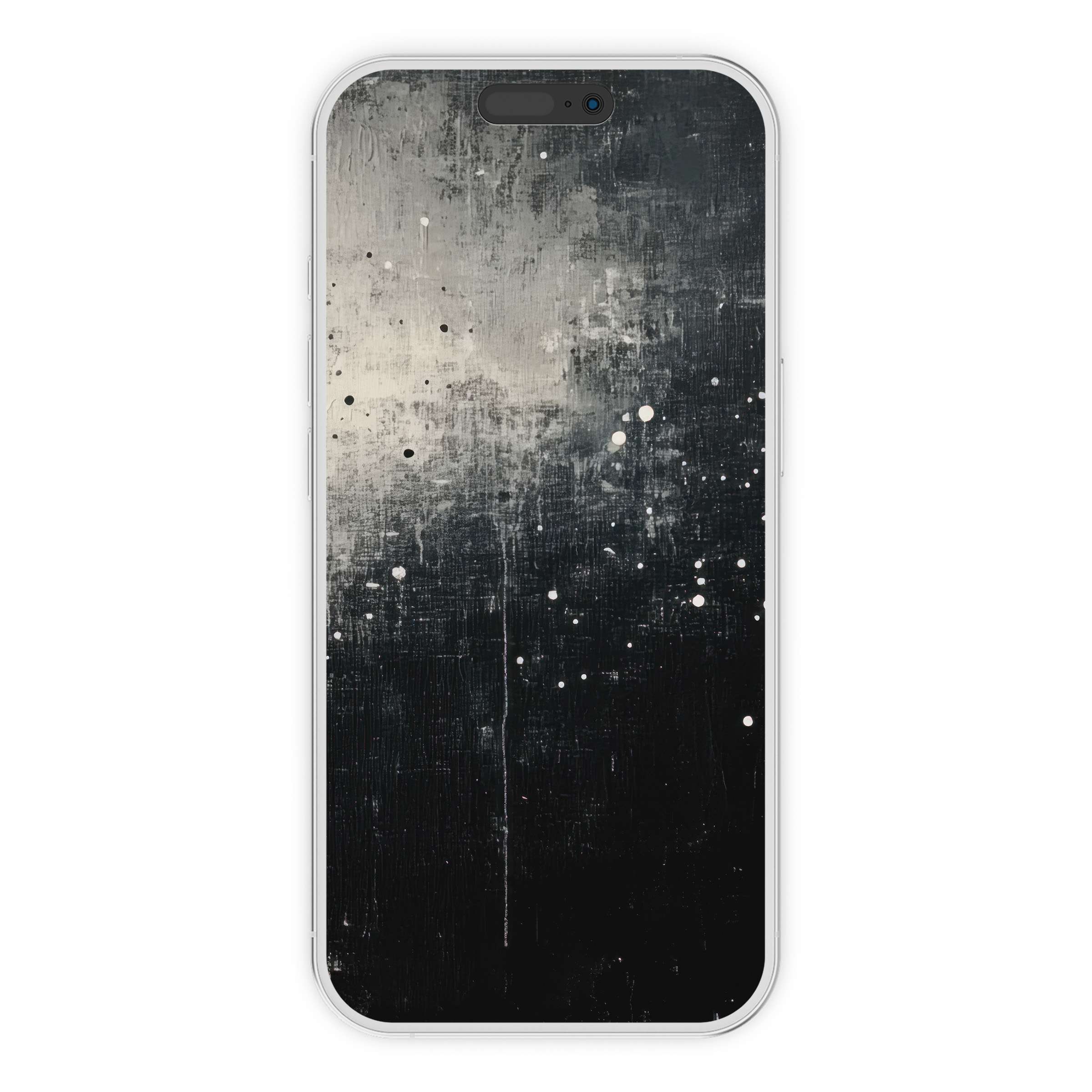 Elegant minimalist iPhone wallpaper featuring an abstract black and white texture for a calming phone background digital download
