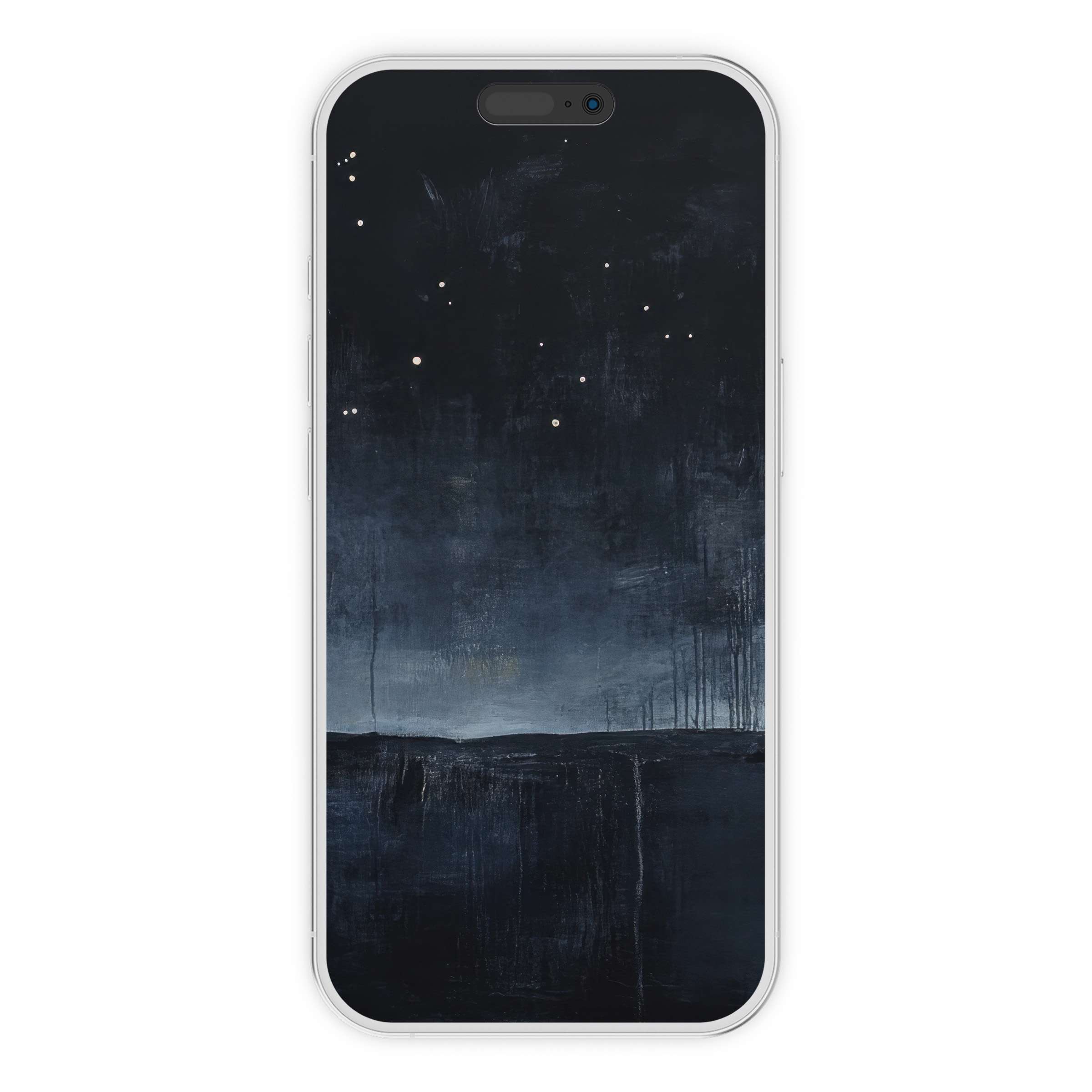Minimalist iPhone wallpaper featuring a serene night sky with abstract textures inspiring calm and elegance digital download for phone background