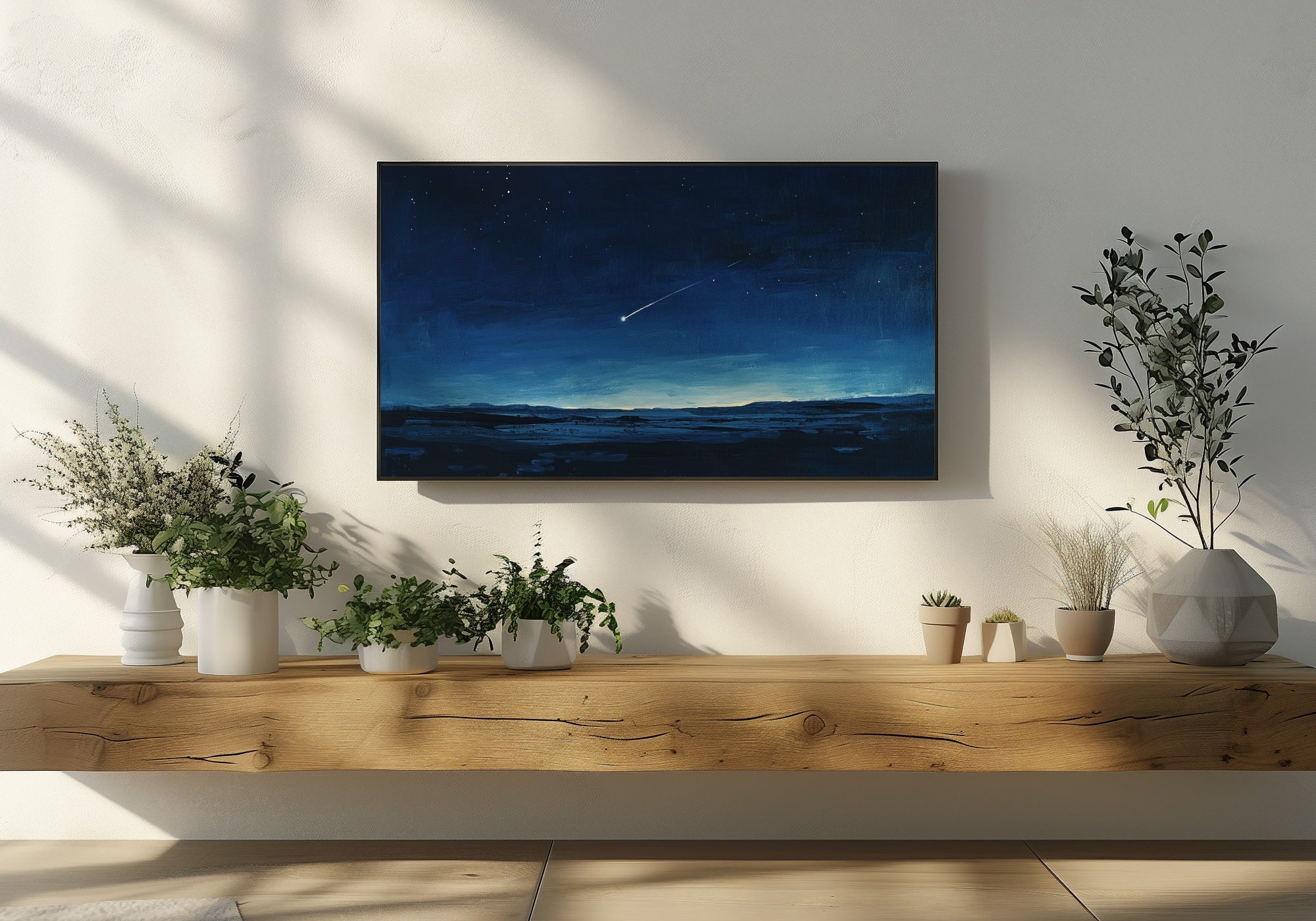 Minimalist Frame TV Art Modern Home Decor