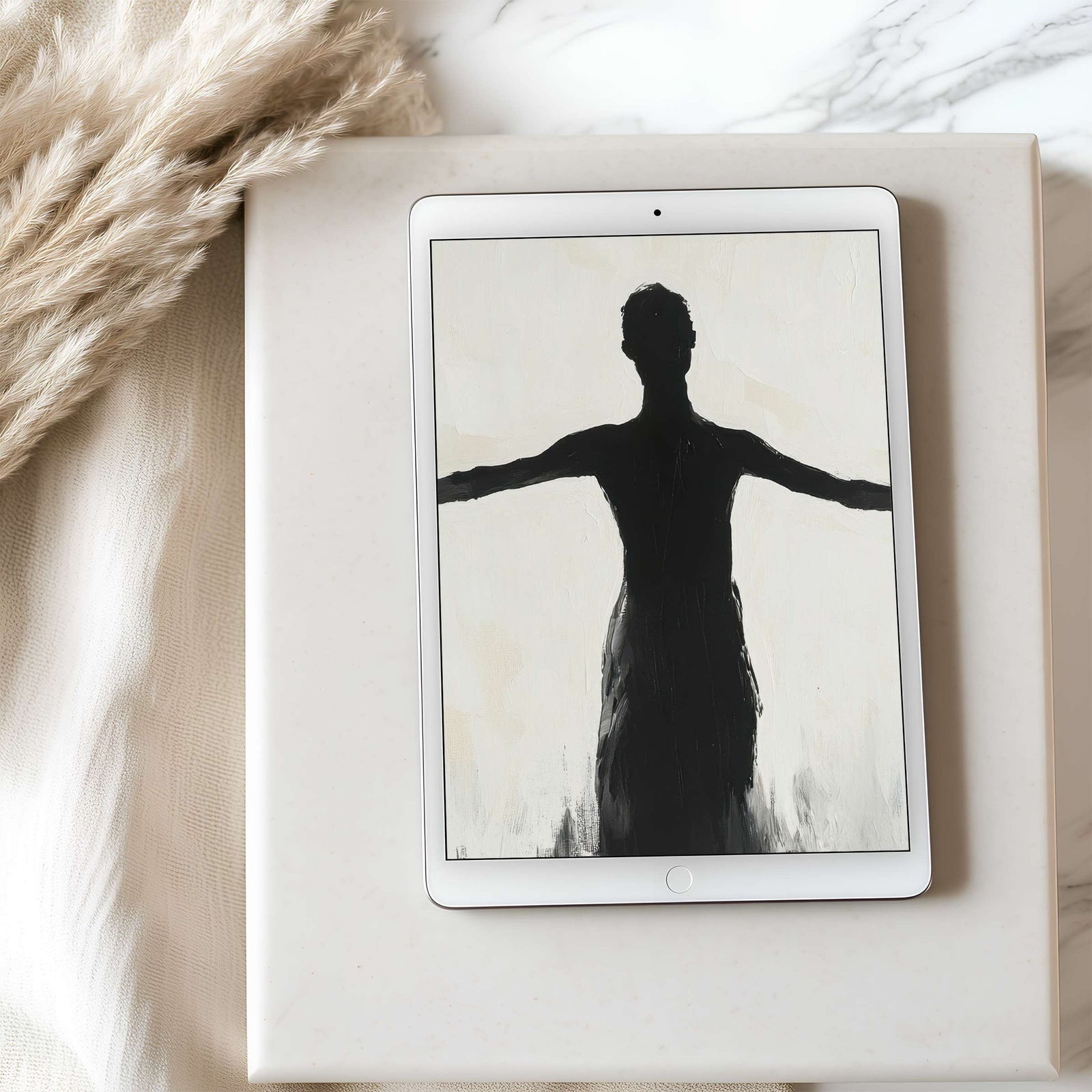 Minimalist iPad Wallpaper Minimalist Human Form Silhouette Art