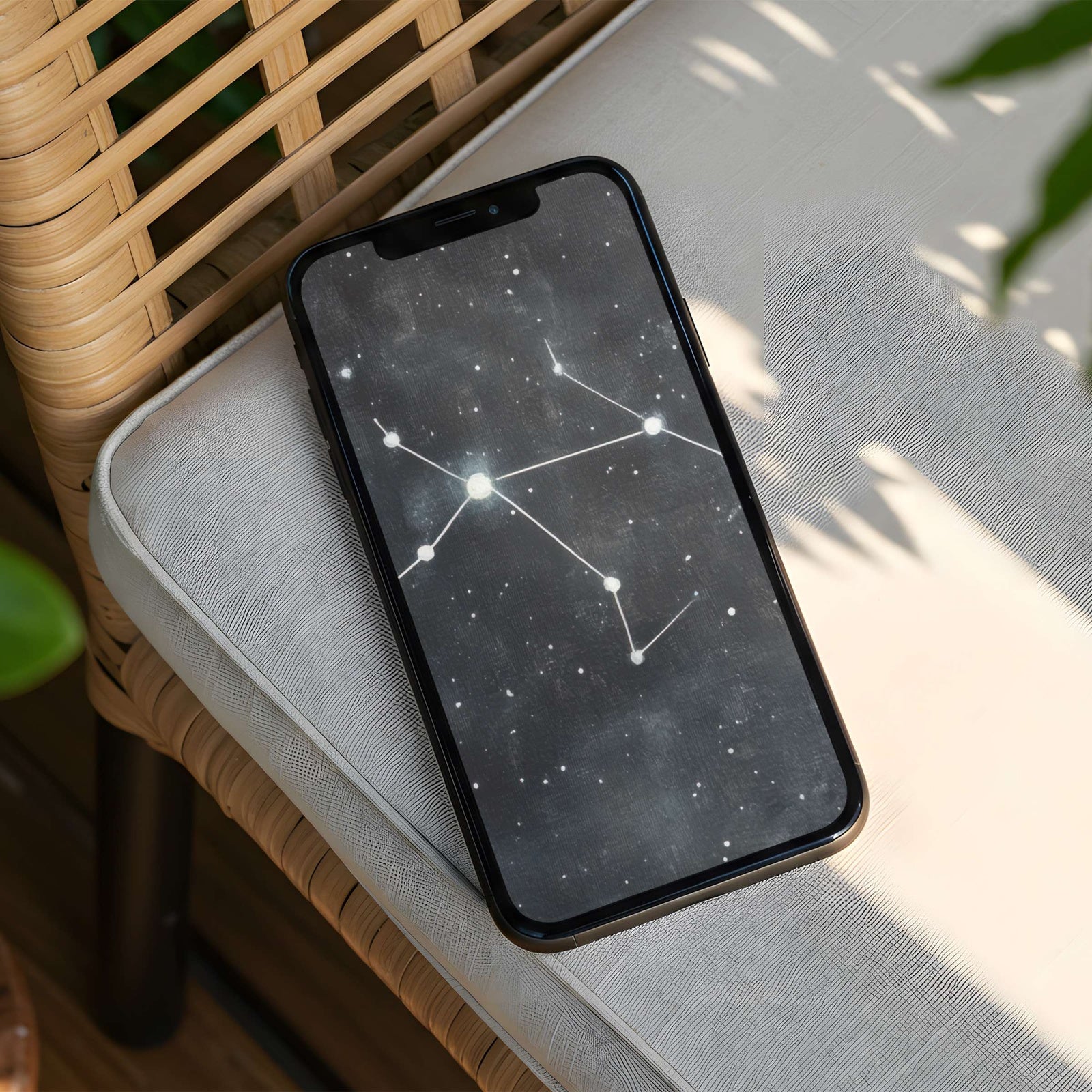 Minimalist iPhone Wallpaper Celestial Constellation Artistry Night