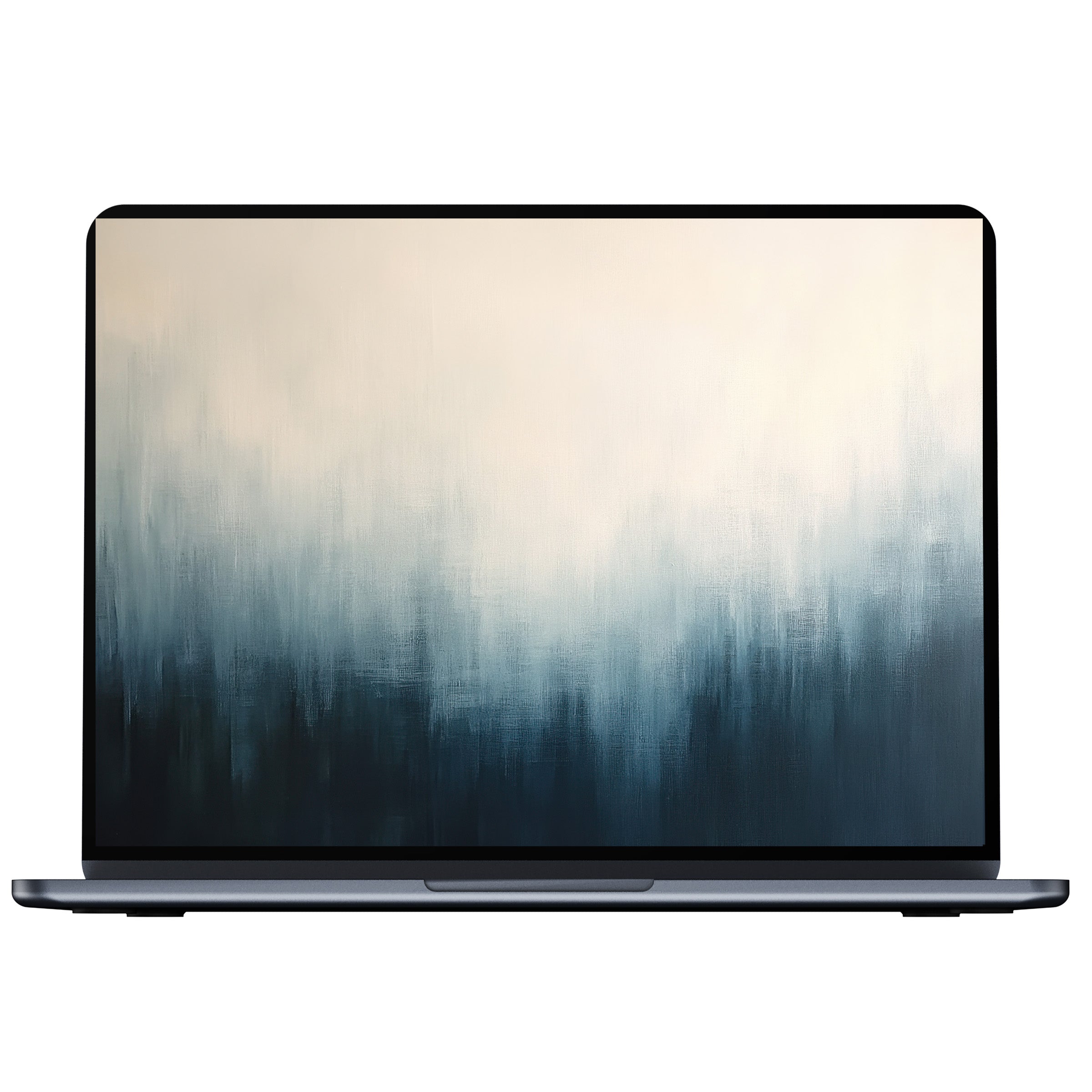 Elegant modern desktop wallpaper with serene gradient blues and creams inspires calm and mindfulness perfect for PC or laptop digital download