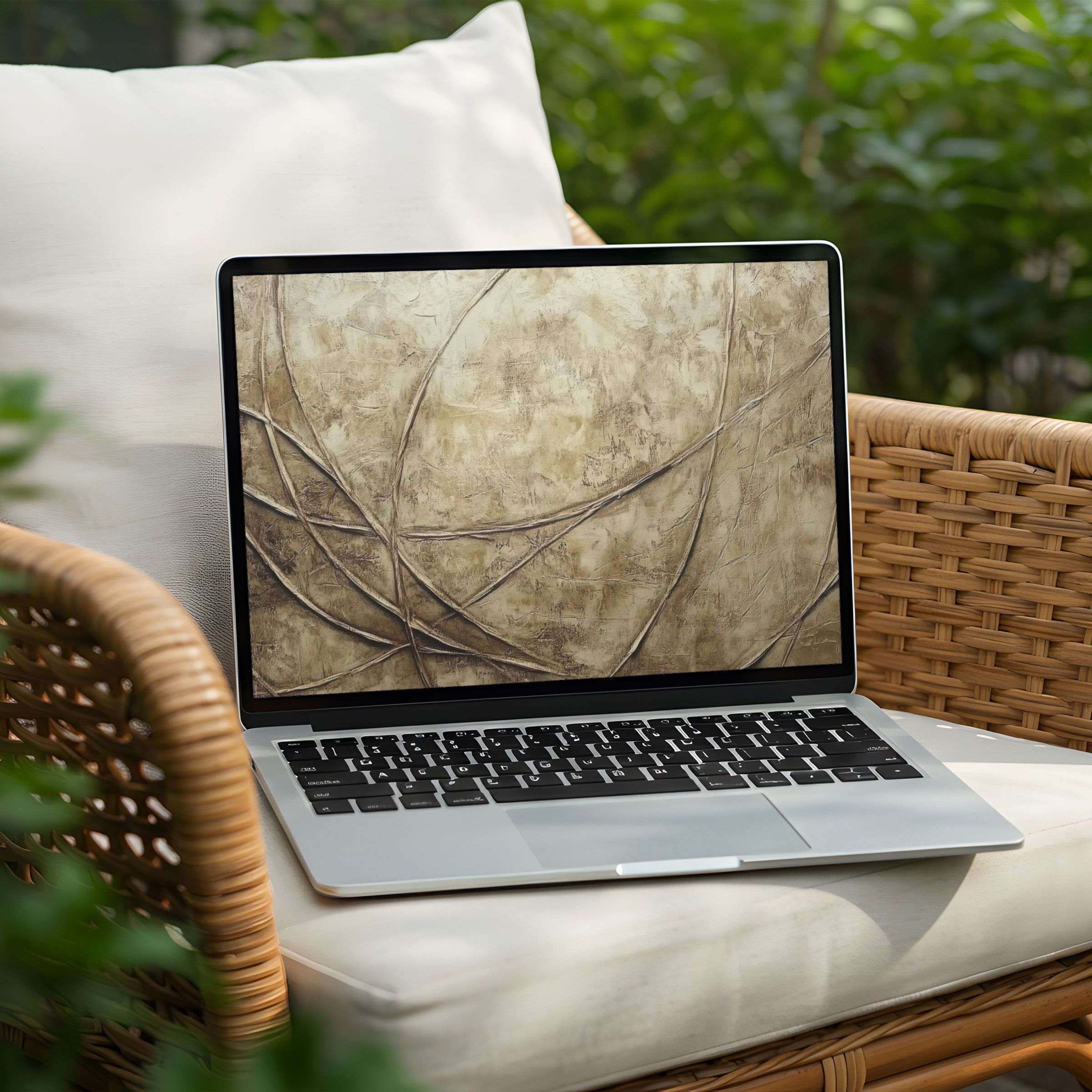 Rustic abstract desktop background for PC or laptop offers instant download inspiring calm and elegance in your workspace