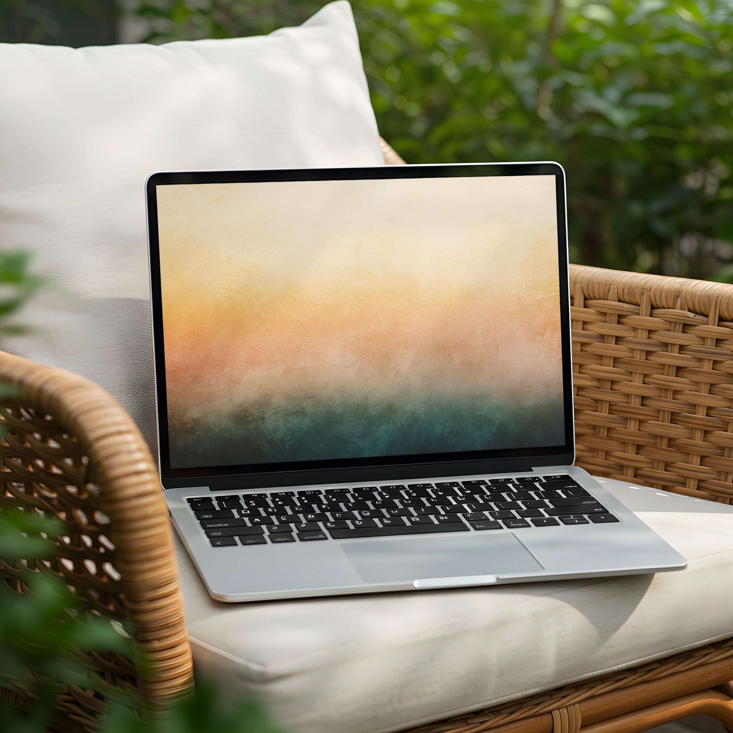 Elegant gradient desktop background for PC or Laptop instant download inspires calm and mindfulness in a serene setting