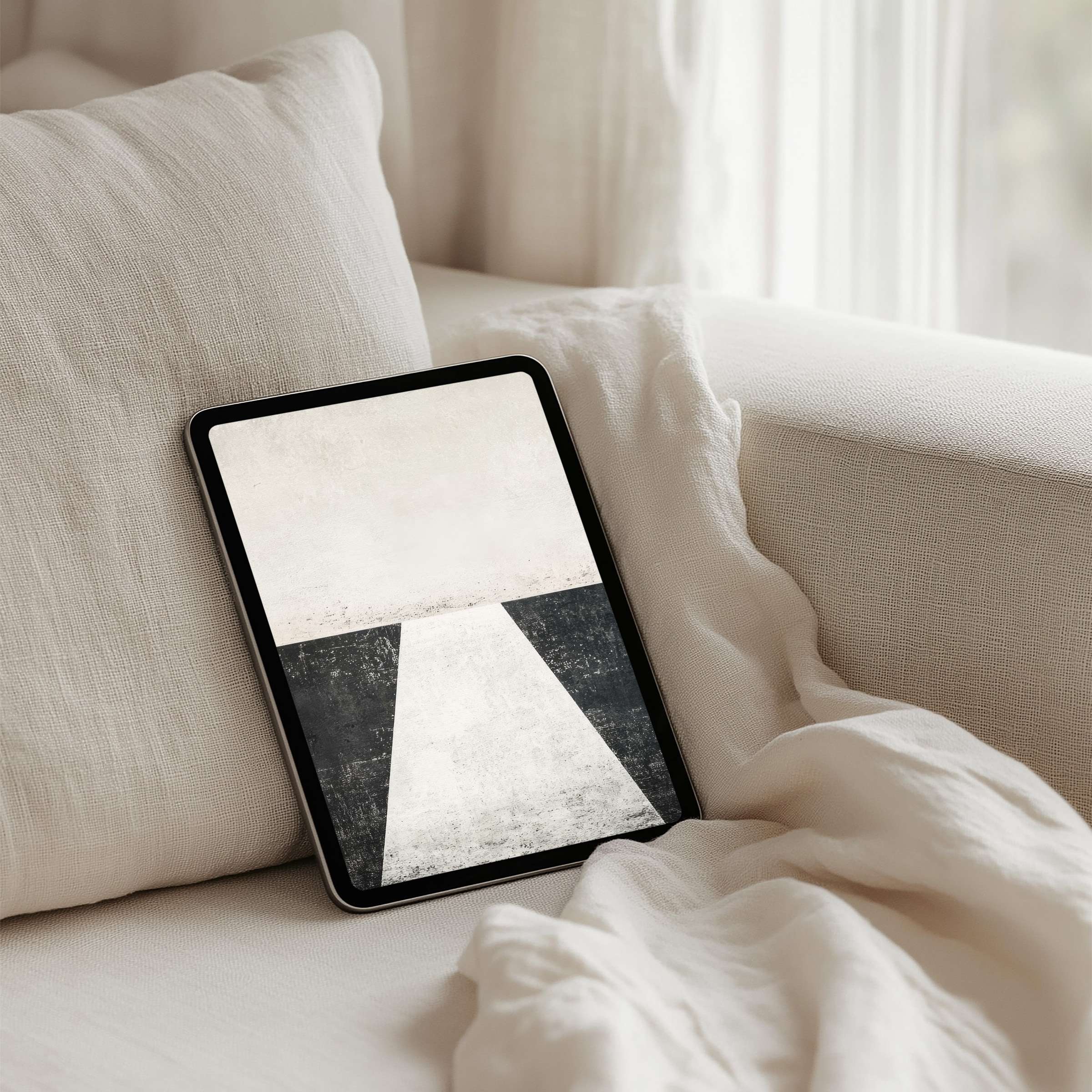 Elegant abstract design for iPad background instills calm and inspiration perfect for any tablet with instant download access